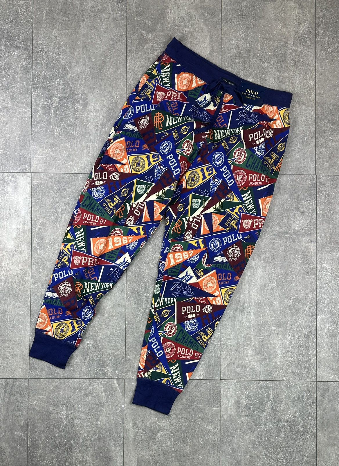 Polo Ralph Lauren New Polo Ralph Lauren Monogram Print Jogger Pants Size US 32 / EU 48 - 1 Thumbnail