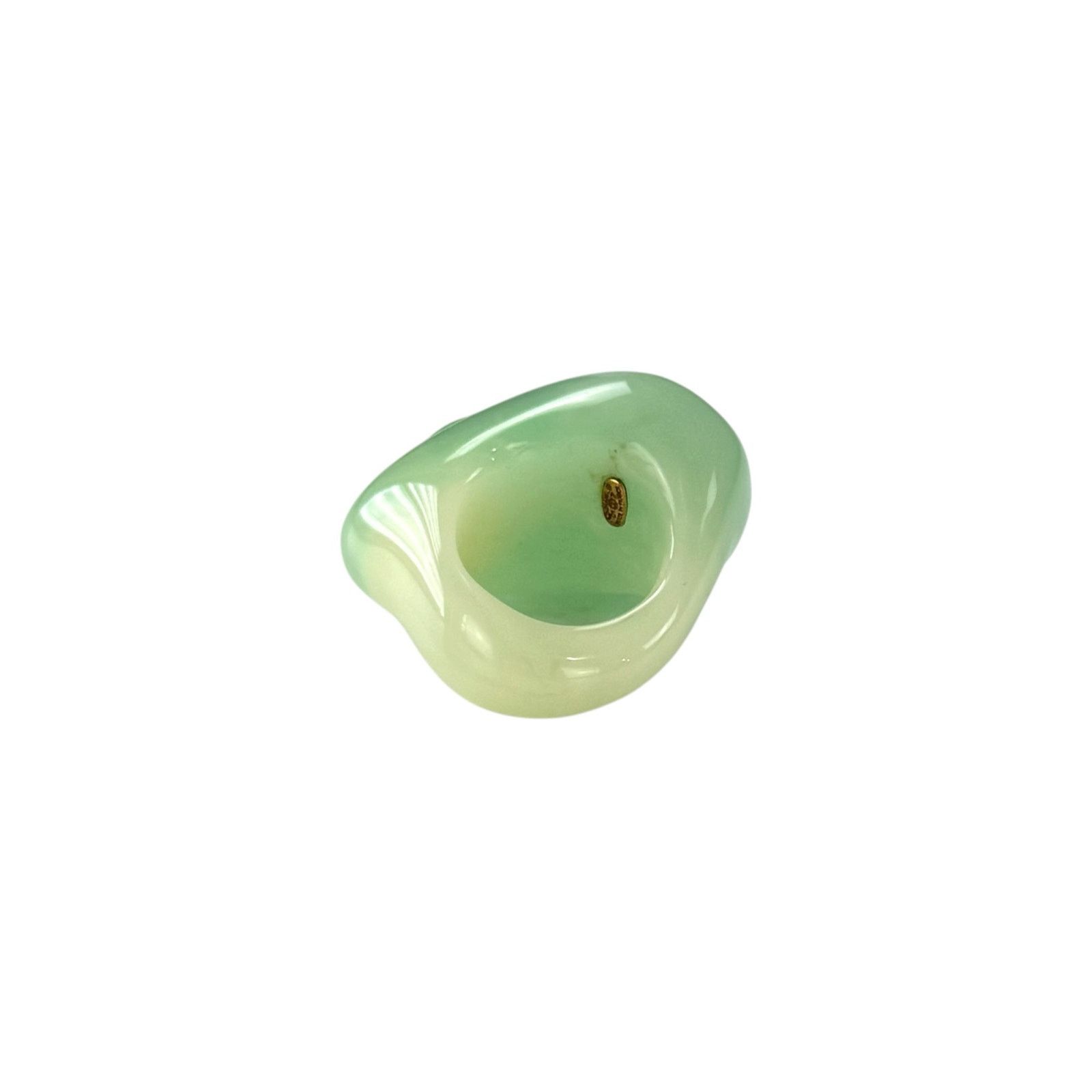 Chanel Chanel CC Faux Jade Ring Size ONE SIZE - 9 Thumbnail