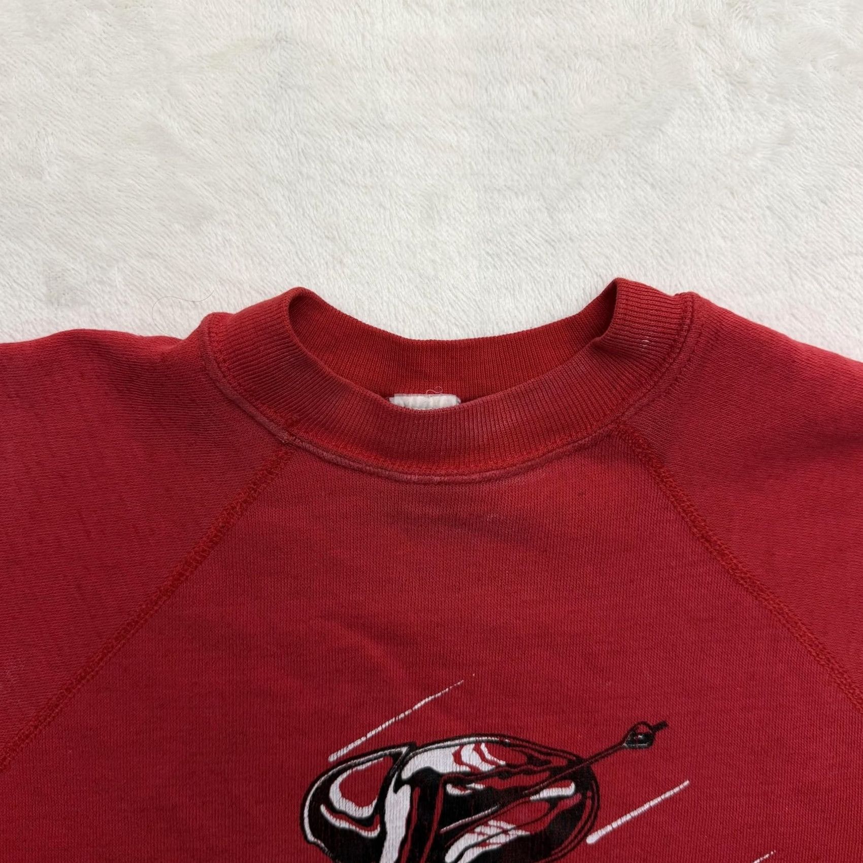 Vintage VINTAGE Steamboat Ski Sweatshirt Mens M Red Graphic Fleece Raglan Pullover Size US M / EU 48-50 / 2 - 3 Thumbnail