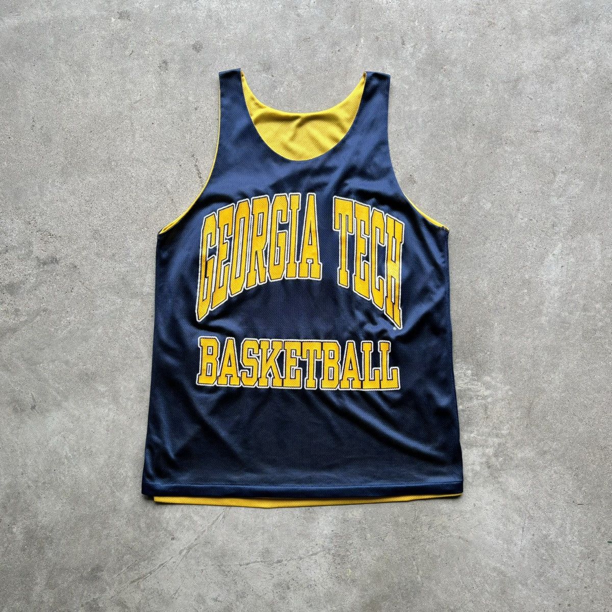 Vintage vintage 90s GEORGIA TECH College Basketball spellout jersey Size US L / EU 52-54 / 3 - 6 Thumbnail