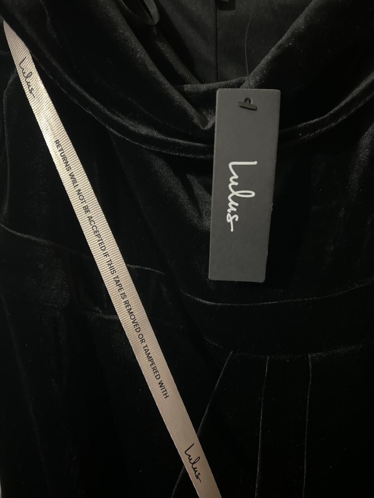 Lulus Lulus I'm Enchanted Black Velvet L elegant formal Size L / US 10 / IT 46 - 7 Thumbnail