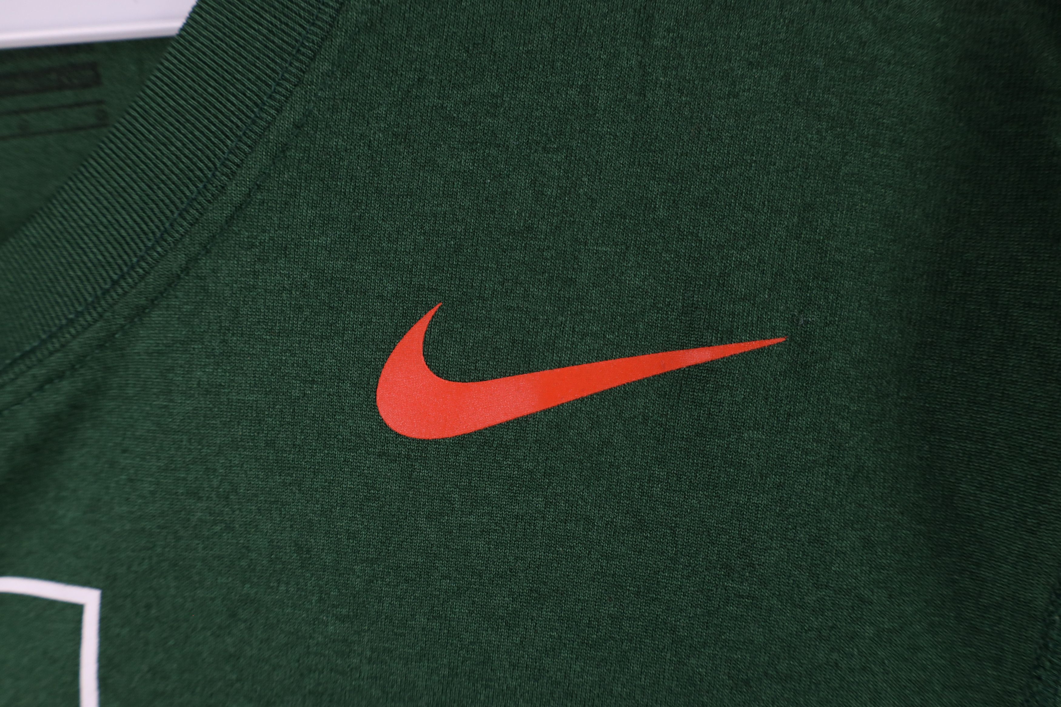 Nike × Vintage Nike University of Hurricanes Football Long Sleeve T-Shirt Size US L / EU 52-54 / 3 - 4 Thumbnail