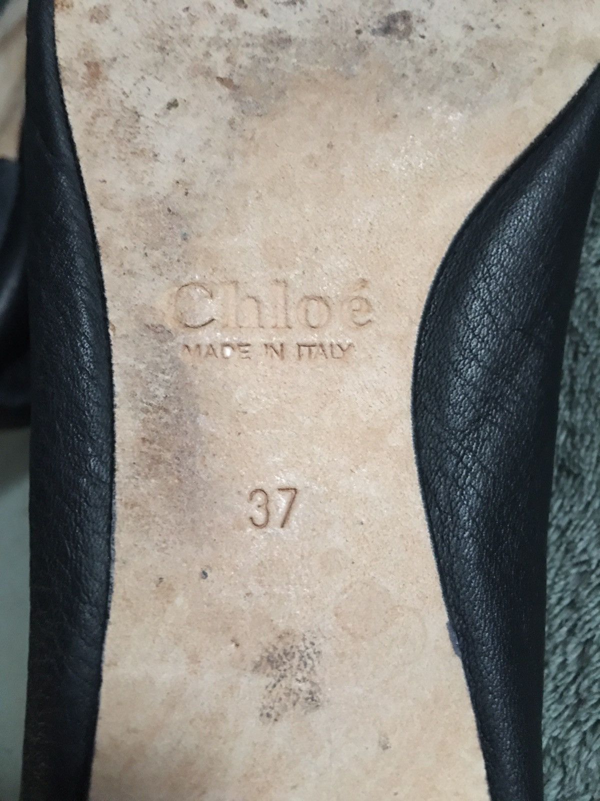 Chloe CHLOE Leather Black Flats Pumps EU 37 Size US 7 / IT 37 - 10 Thumbnail