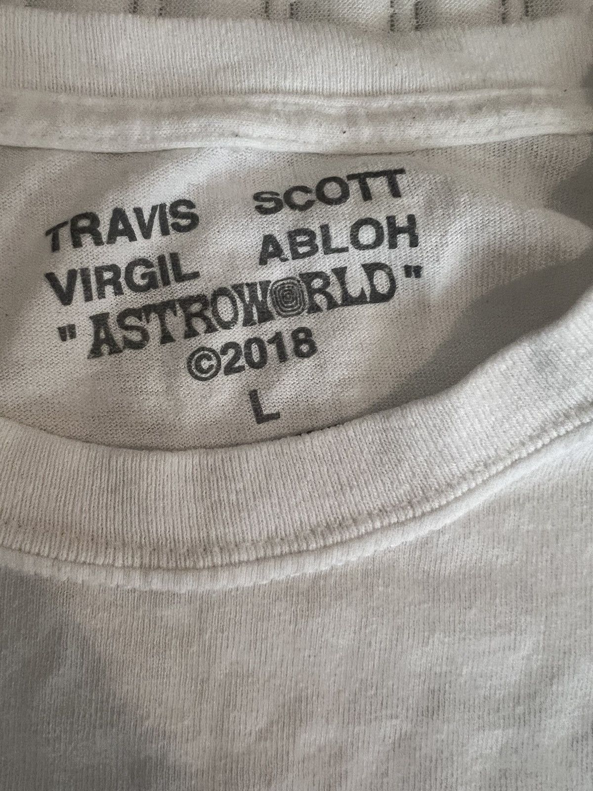 Travis Scott Travis Scott Hang by a Thread Tee Astroworld x Virgil ...
