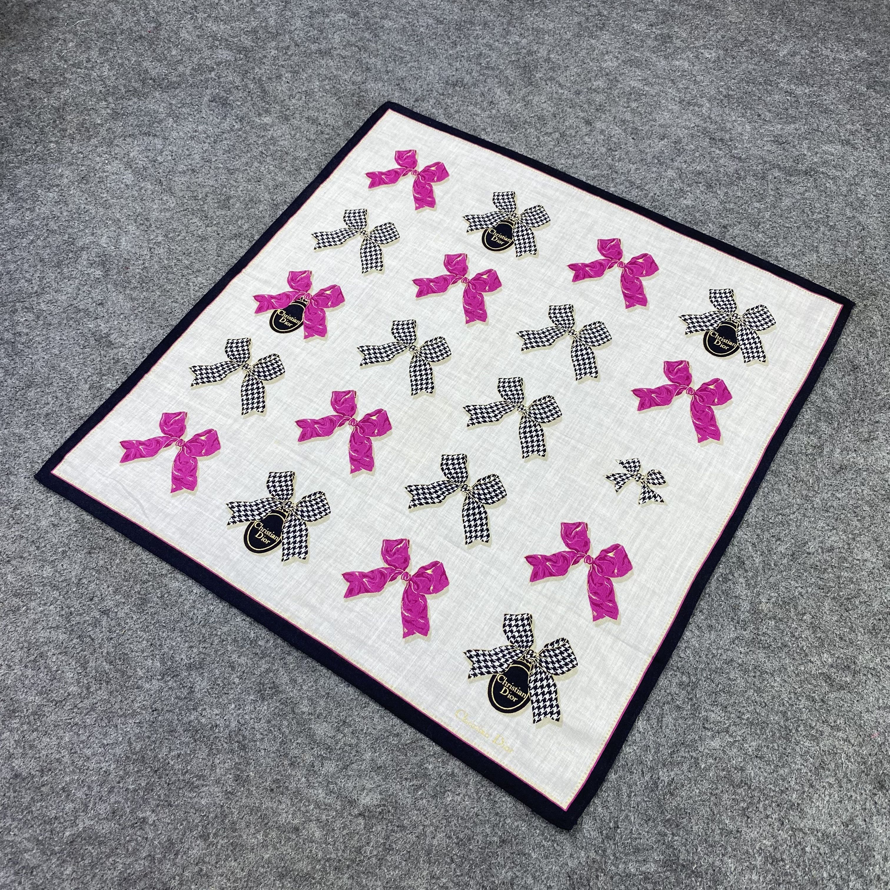 Vintage Christian Dior Handkerchief / Bandana / Neckerchief-B2105 Size ONE SIZE - 4 Thumbnail