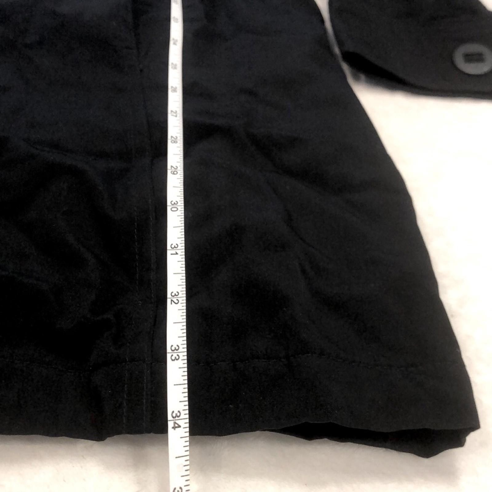 Esprit Vintage Esprit Black Coat pockets collar retro 80's SZ XL Size M / US 6-8 / IT 42-44 - 11 Thumbnail