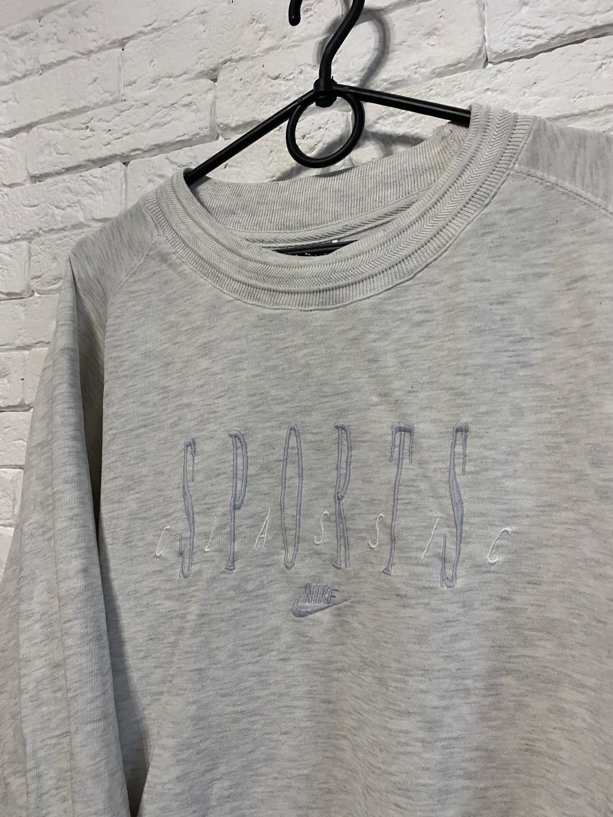 Nike × Vintage Rare Vintage Nike Sweatshirt 80’s Big Logo Size US XL / EU 56 / 4 - 2 Thumbnail