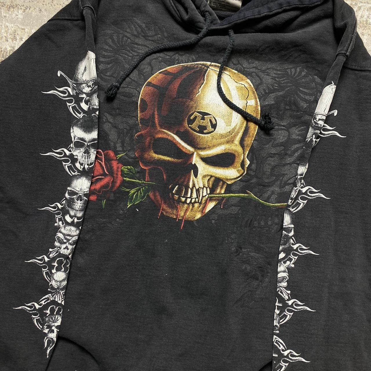 Japanese Brand Vintage Skull "The Roxx" Graphic Hoodie Black M Size US M / EU 48-50 / 2 - 3 Thumbnail