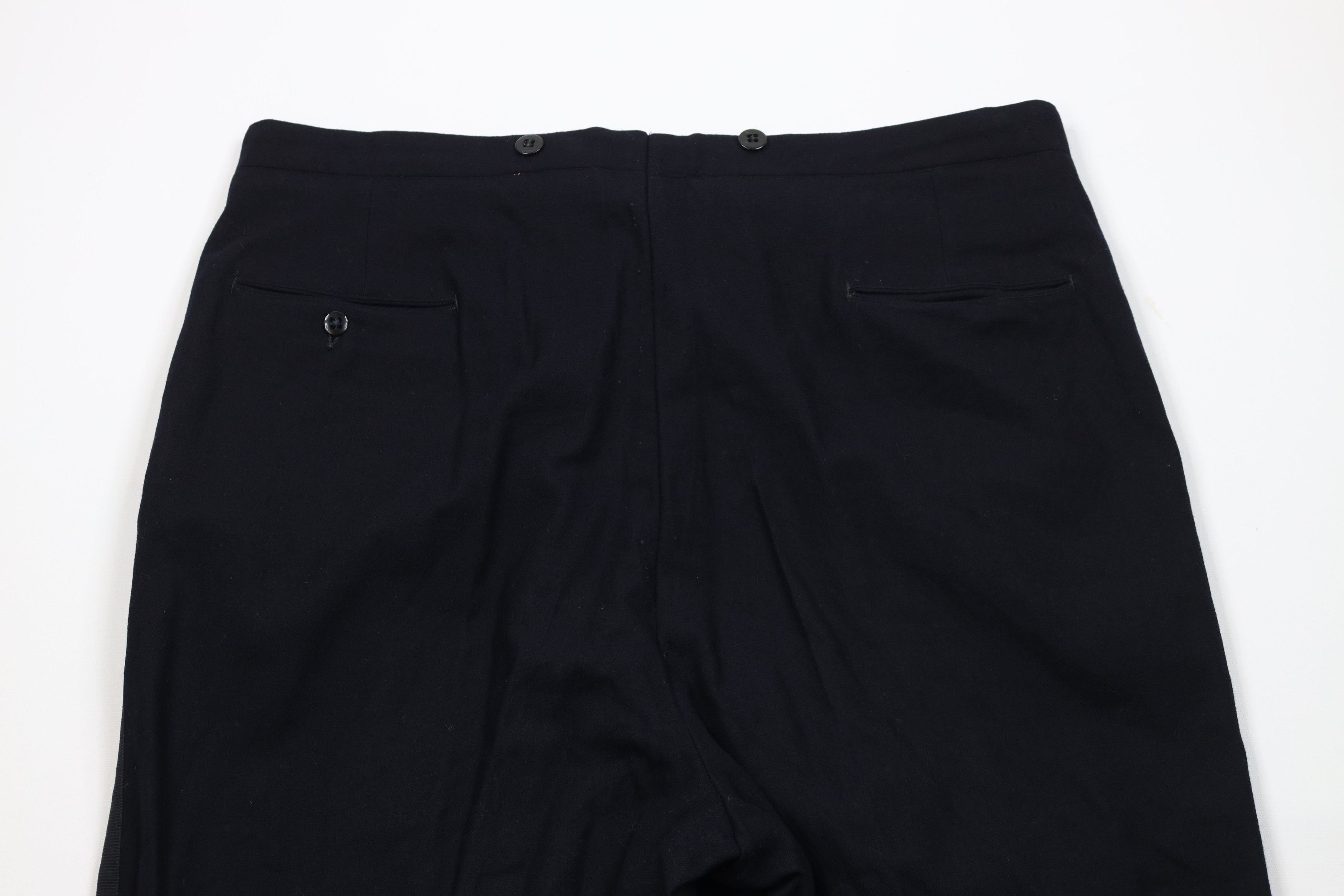 Vintage Vintage 50s Korean War Heavy Wool Wide Leg Pants Blue USA Size US 38 / EU 54 - 8 Thumbnail