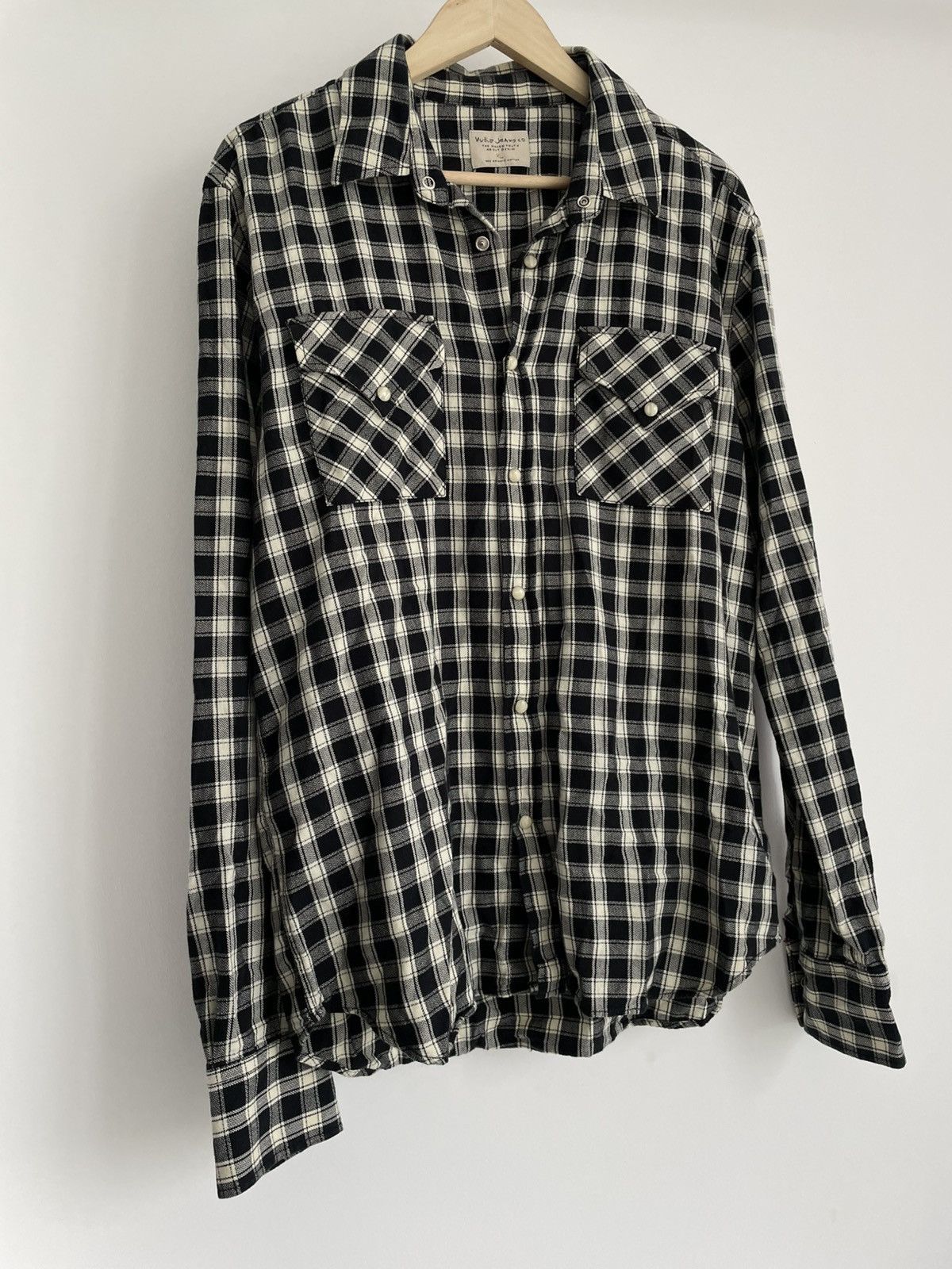 Flannel × Nudie Jeans Nudie Jeans Flannel Jonis Western Herringbone Shirt Size US XL / EU 56 / 4 - 2 Thumbnail