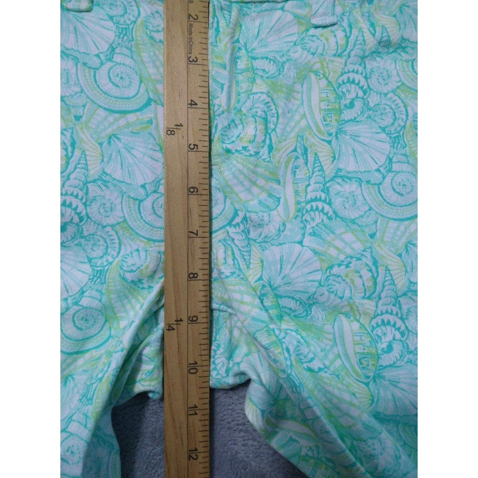Vineyard Vines Vineyard Vines Jeans Womens 6 Green Nantucket Seashells Skinny Stretch Casual Denim 5-Pocket Design Womens Skinny 6 Green Cotton Spandex Size 28" / US 6 / IT 42 - 4 Thumbnail