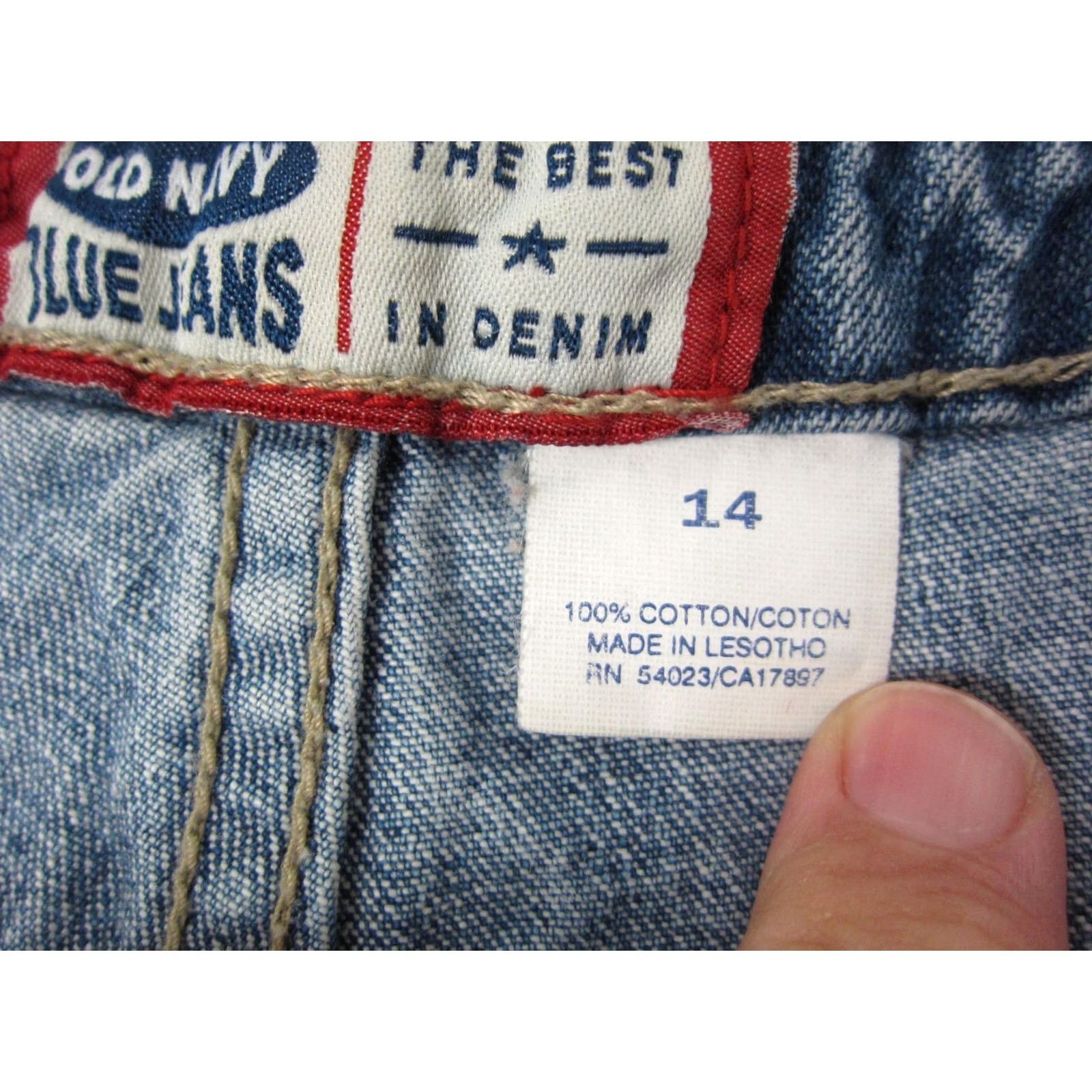 Old Navy VINTAGE Old Navy Jeans Teens 14 Blue Flared Boot Cut Denim Light Wash Y2K 80s 90s Boys Girls Mens Womens Jeans Size 36" / US 14 / IT 50 - 4 Thumbnail