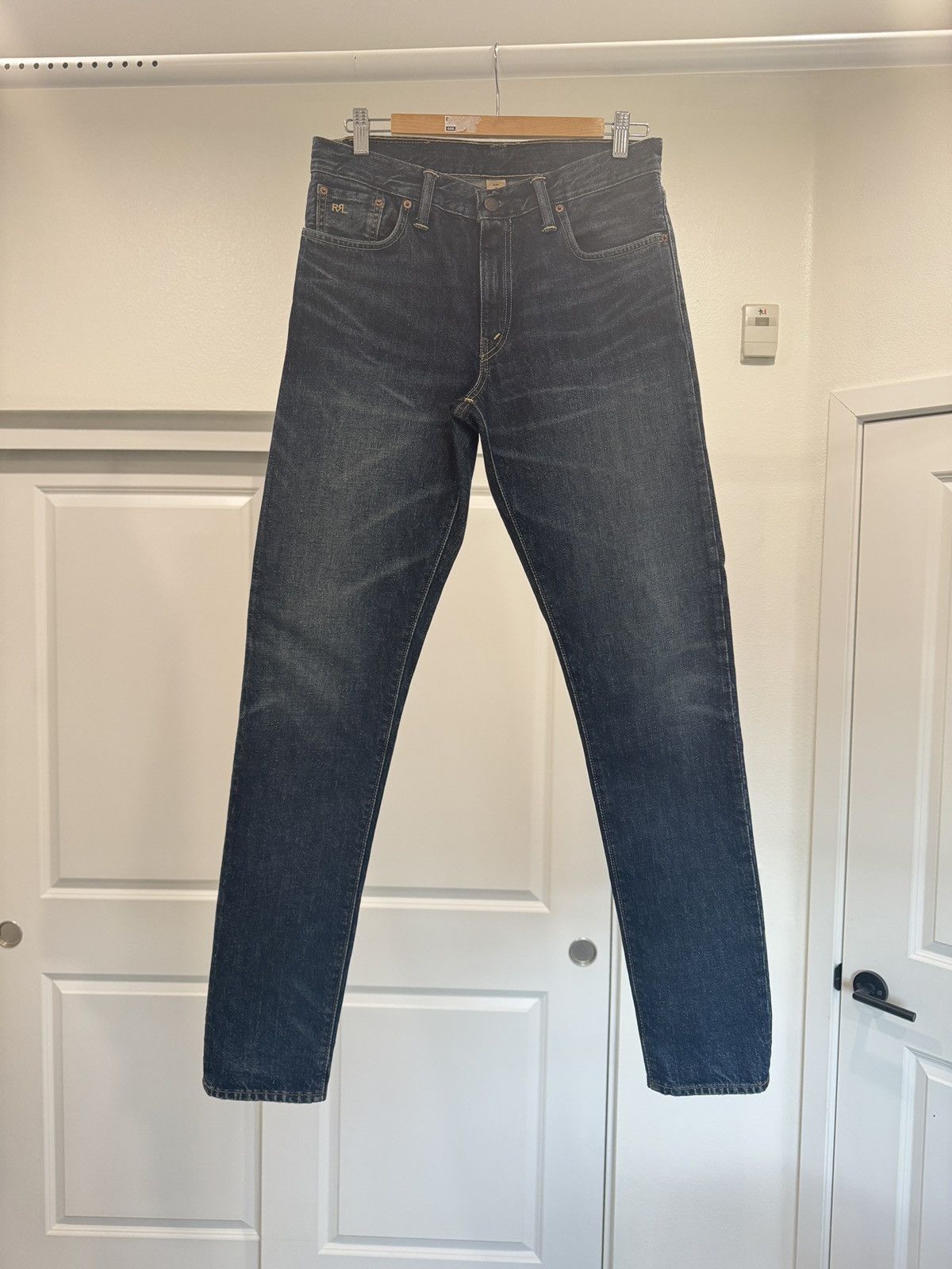 RRL Ralph Lauren Double Rl RRL slim narrow zip fly mud wash jeans Size US 30 / EU 46 - 1 Thumbnail