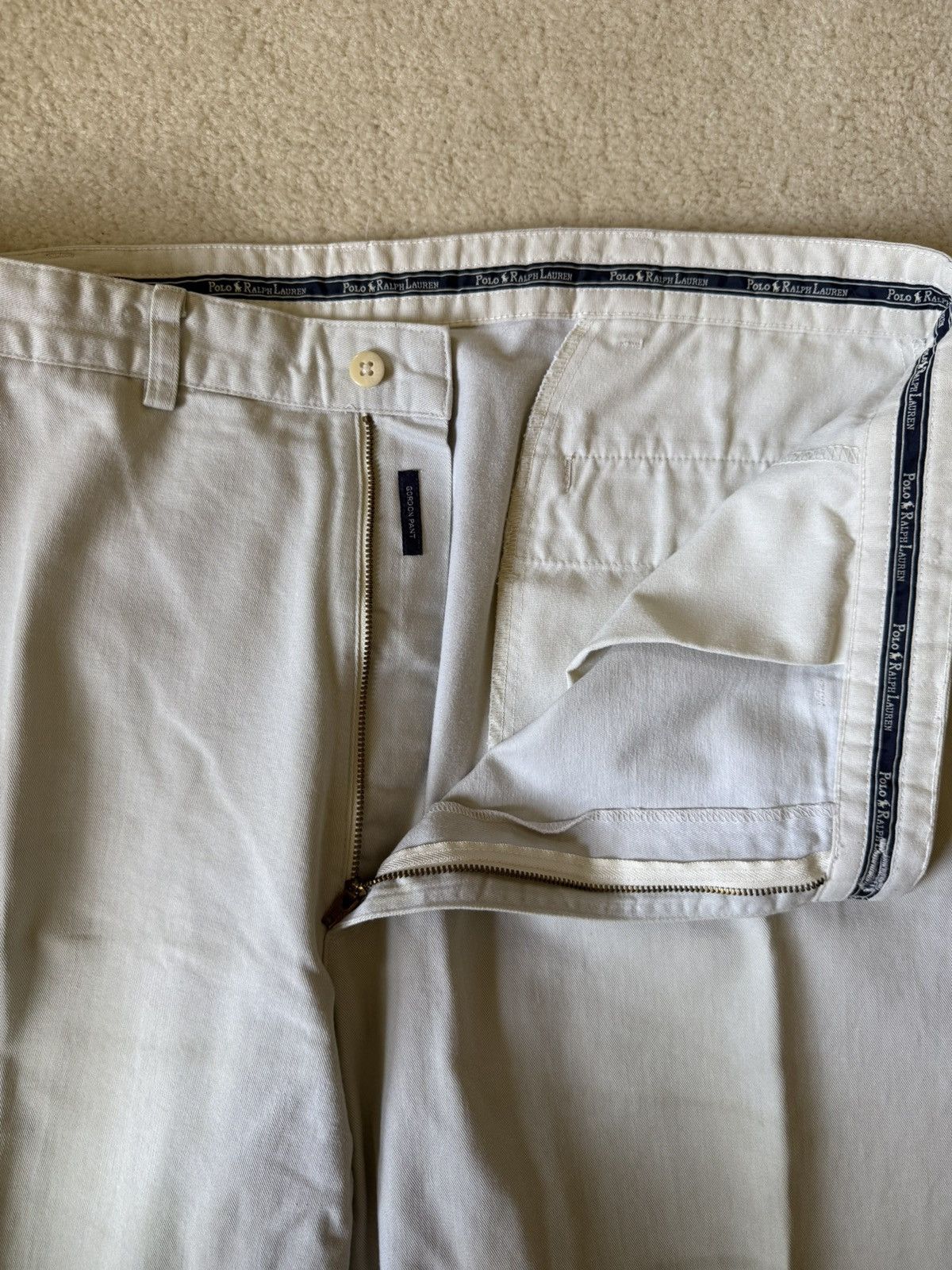 Polo Ralph Lauren Vintage 90s Polo Ralph Lauren Chino Gordon Pants Beige Size US 40 / EU 56 - 4 Thumbnail