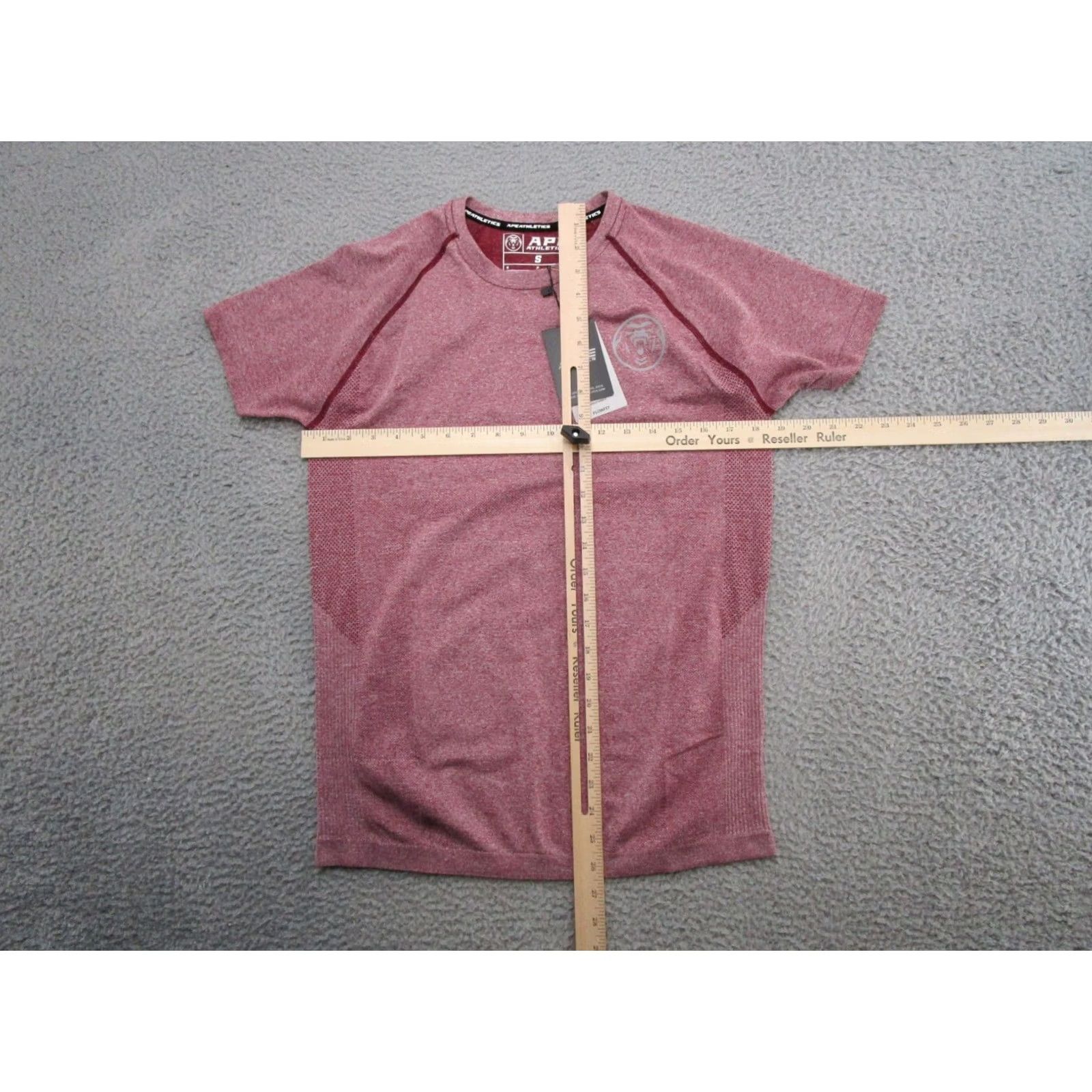 Vintage Ape Athletics Mens Red Workout Weight Stretch Flowfit Performance Shirt SZ S NEW Size US S / EU 44-46 / 1 - 5 Thumbnail