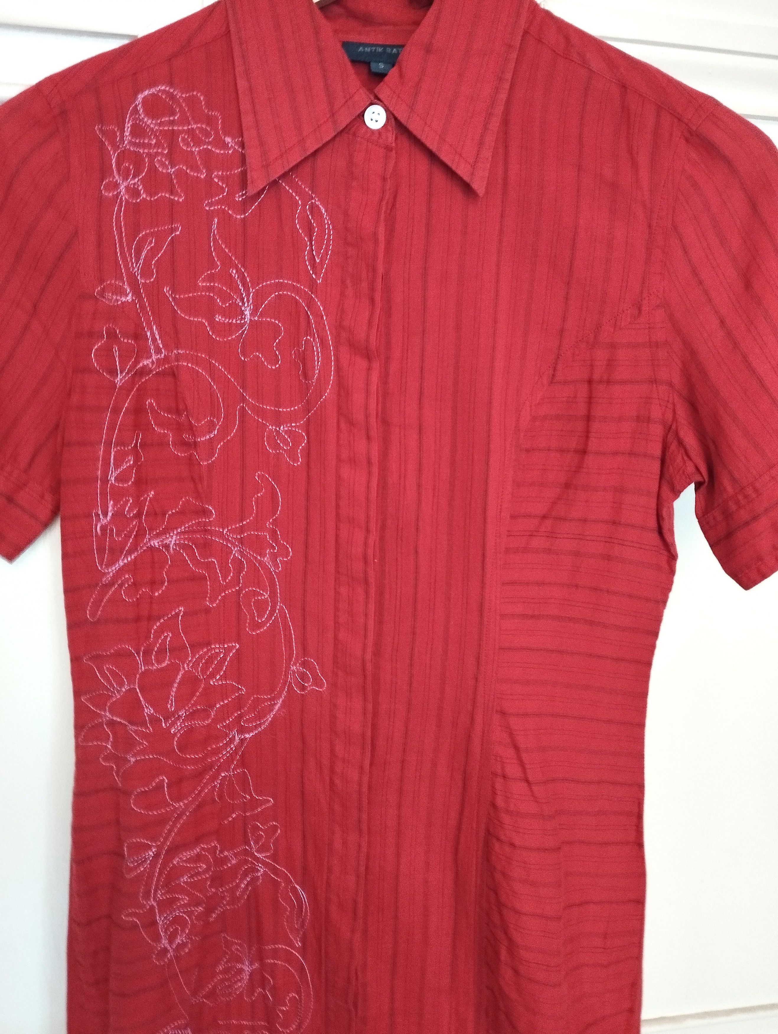 Antik Batik Antik Batik Robe Chemise Cotonnade Brodée T S Size S / US 4 / IT 40 - 5 Thumbnail