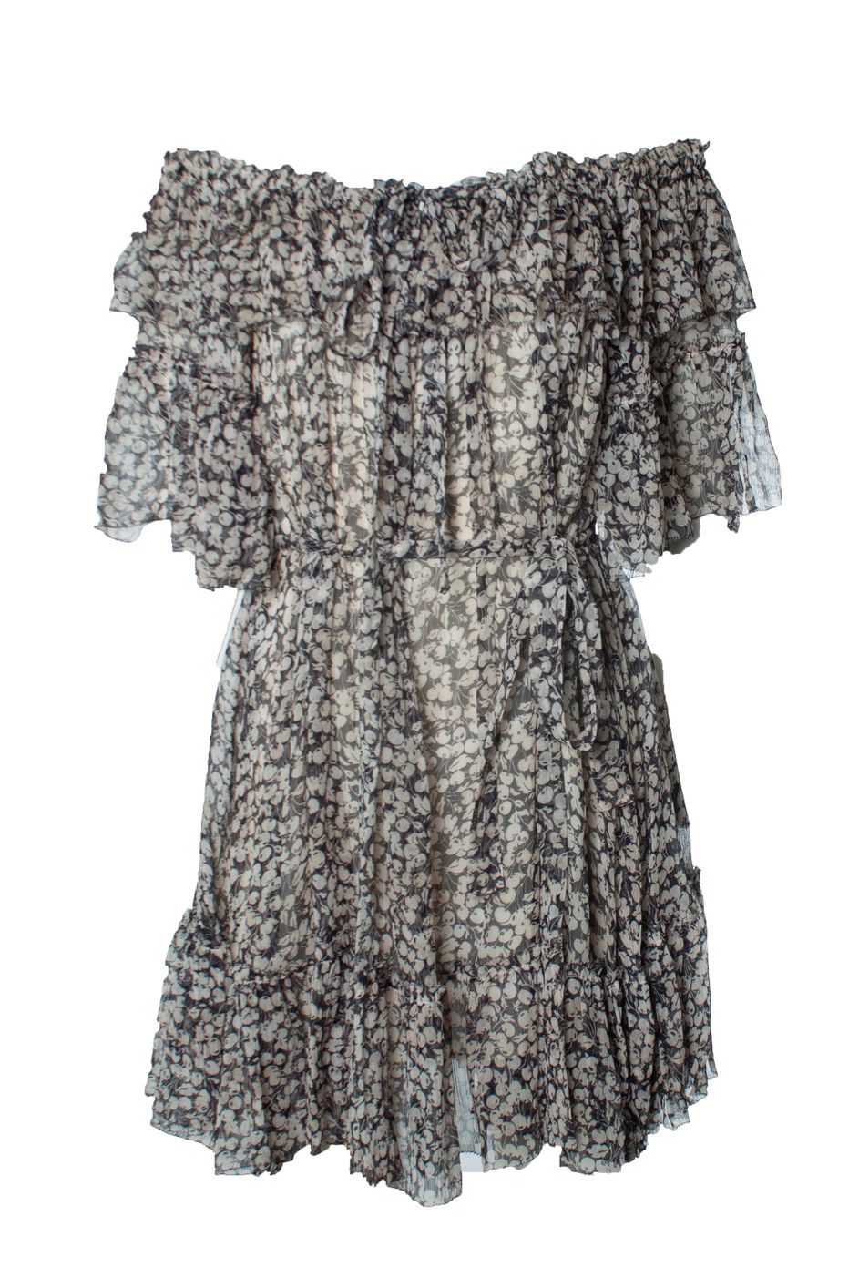 Zimmermann Zimmermann, Prima Cherry off shoulder frill dress Size L / US 10 / IT 46 - 1 Thumbnail