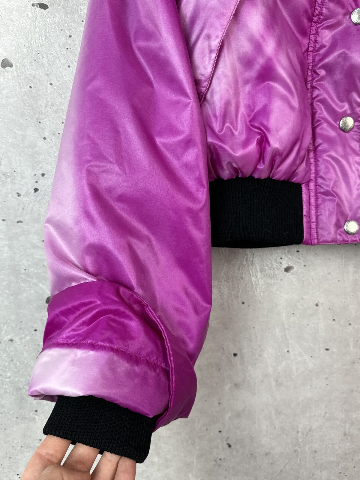 Dolce & Gabbana Dolce & Gabbana Fuchsia Cropped Hooded Raccoon Trim Jacket Size US XS / EU 42 / 0 - 8 Thumbnail
