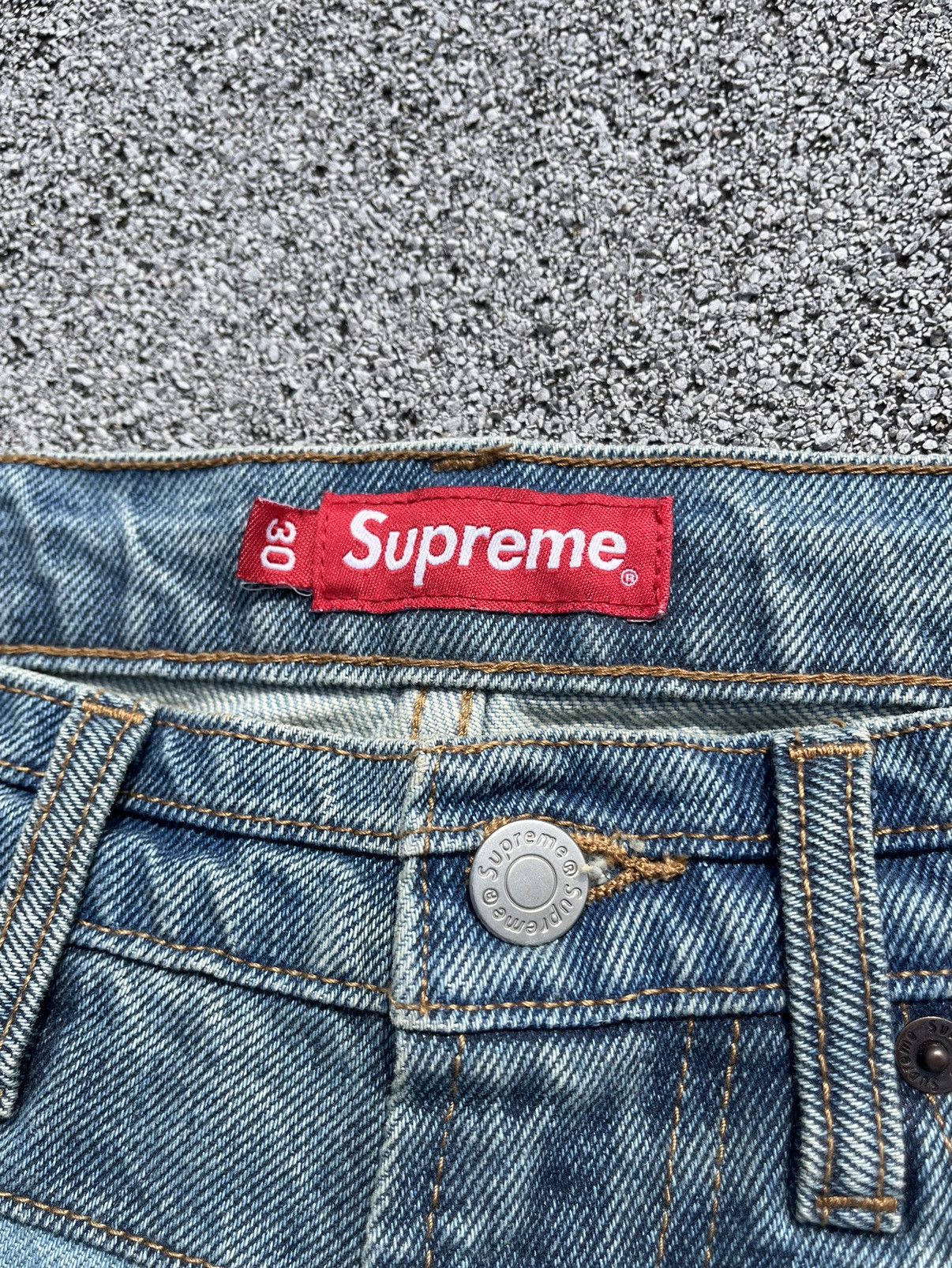 Supreme FW22 Supreme Layered Denim Jean Size US 30 / EU 46 - 6 Thumbnail