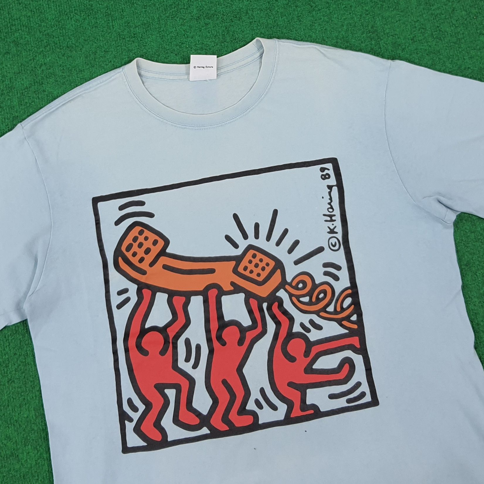 Keith Haring × Vintage Vintage Keith Haring Streetwear Tshirt Size US L / EU 52-54 / 3 - 2 Thumbnail