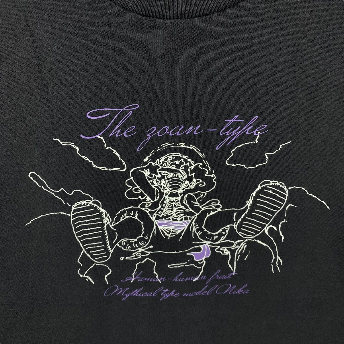 Anime ONE PIECE Luffy Nika The Zoan-Type Anime Graphic Tee Shirt Size US XL / EU 56 / 4 - 2 Thumbnail
