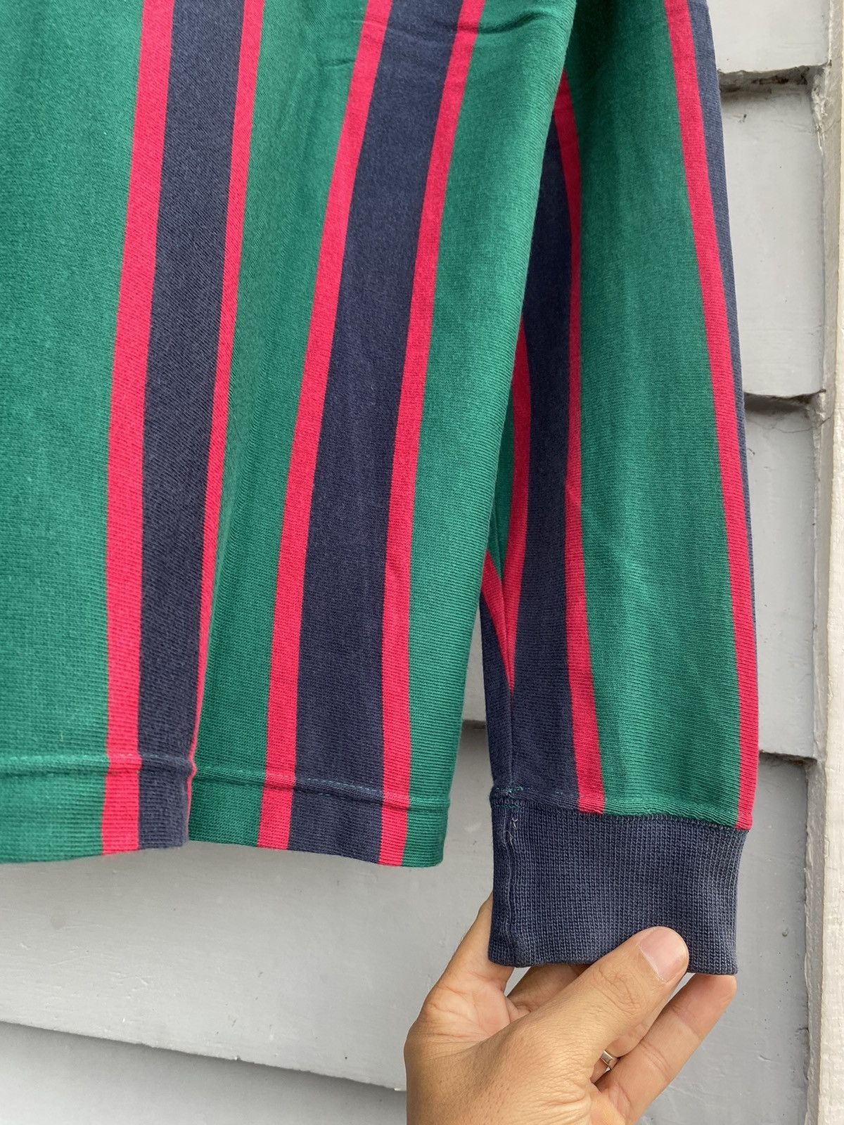Lacoste MADE IN FRANCE Vintage Lacoste Preppy Striped Rugby Polo Size US M / EU 48-50 / 2 - 15 Thumbnail