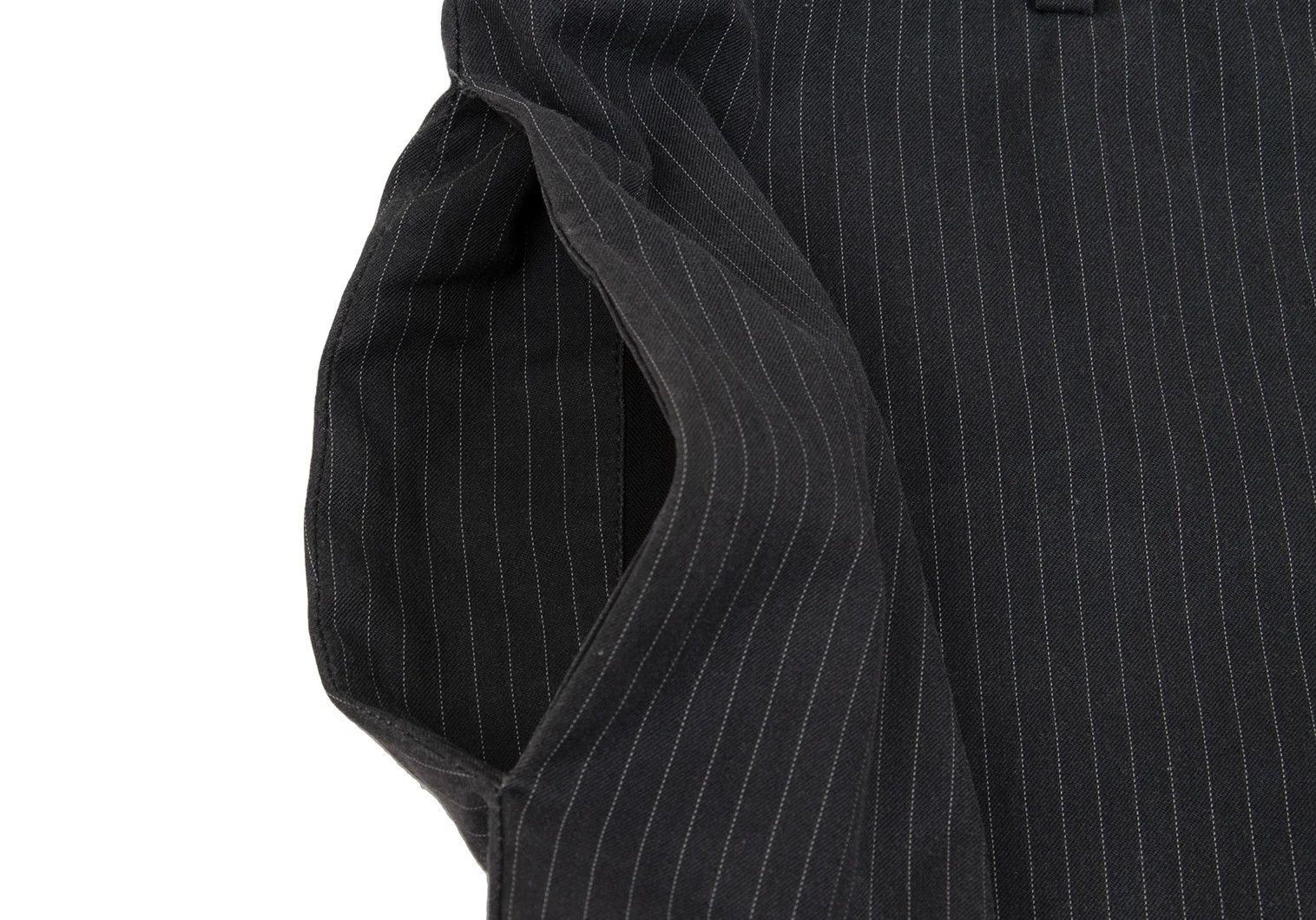 Jean Paul Gaultier Cotton Stripe Paint Pants Navy White Size 46 Size US 30 / EU 46 - 3 Thumbnail