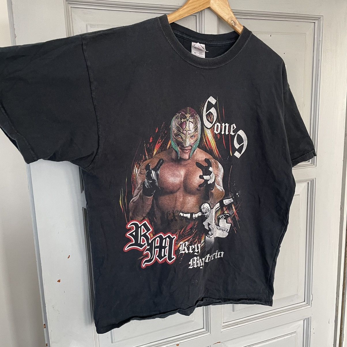 Vintage × WWE 2000s REY MYSTERIO 619 RARE FADED WRESTLING TEE y2k Size US XL / EU 56 / 4 - 7 Thumbnail