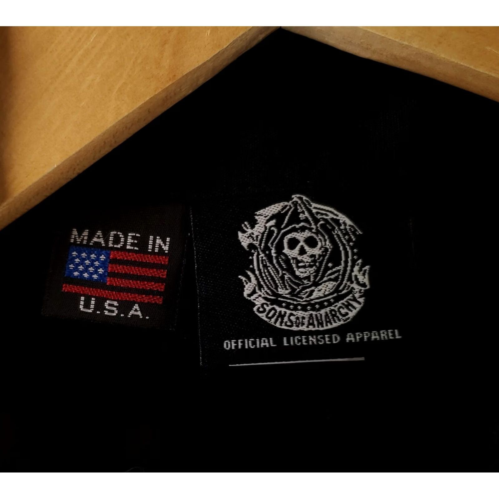 Vintage Sons of Anarchy Shirt Grim Reaper Patch Black Short Sleeve Mens M Made USA Shirt Shirt M Mens Black Size US M / EU 48-50 / 2 - 3 Thumbnail