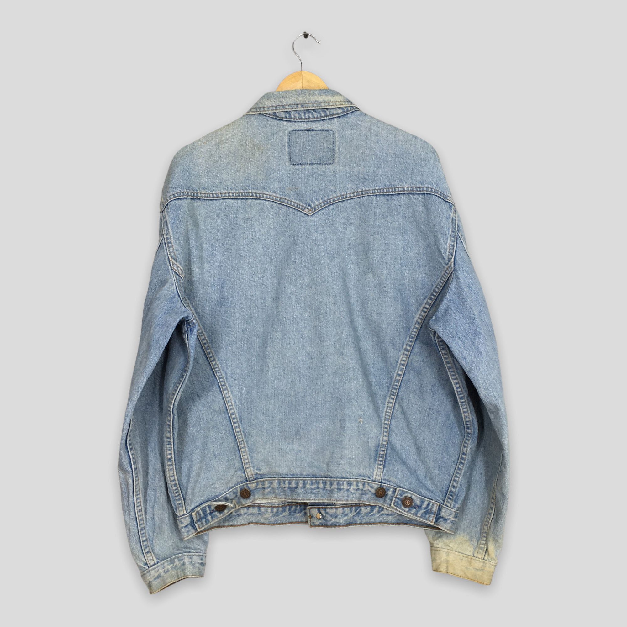 Levi's Vintage 90s Levi's Trucker Faded Denim Jacket Medium Size US M / EU 48-50 / 2 - 8 Thumbnail