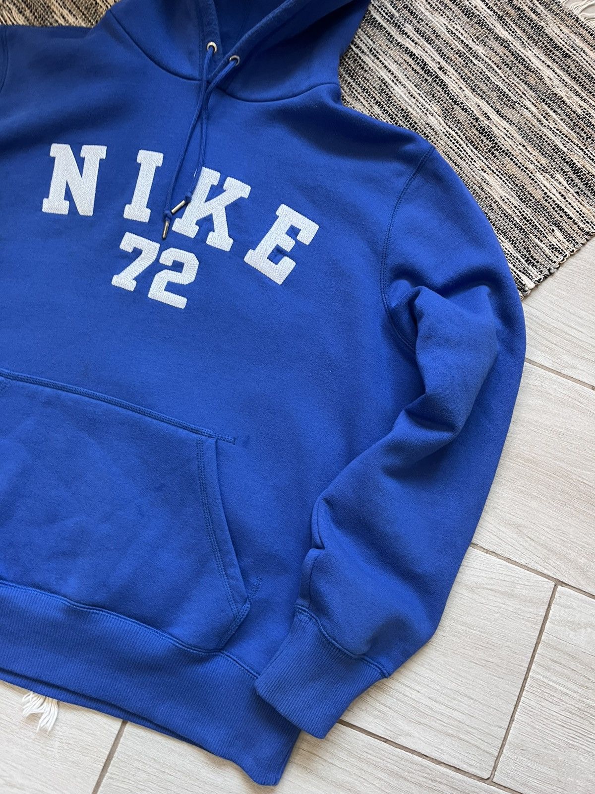 Nike × Vintage Vintage Nike Hoodie Blue big logo fleece sweatshirt Size US L / EU 52-54 / 3 - 5 Thumbnail