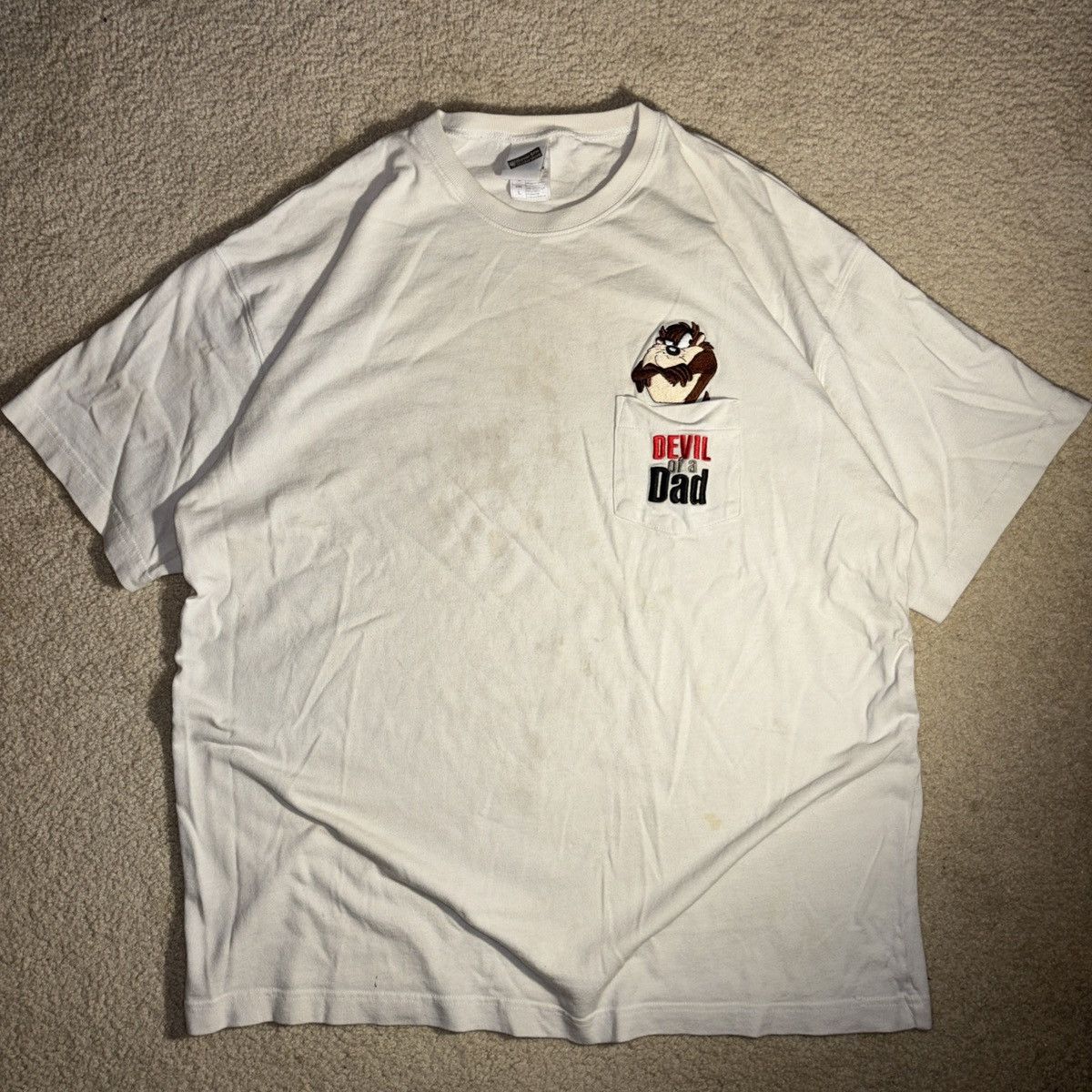 Warner Bros Taz Tasmanian Devil Looney Tunes Devil Of A Dad T-Shirt larg Size US L / EU 52-54 / 3 - 1 Thumbnail