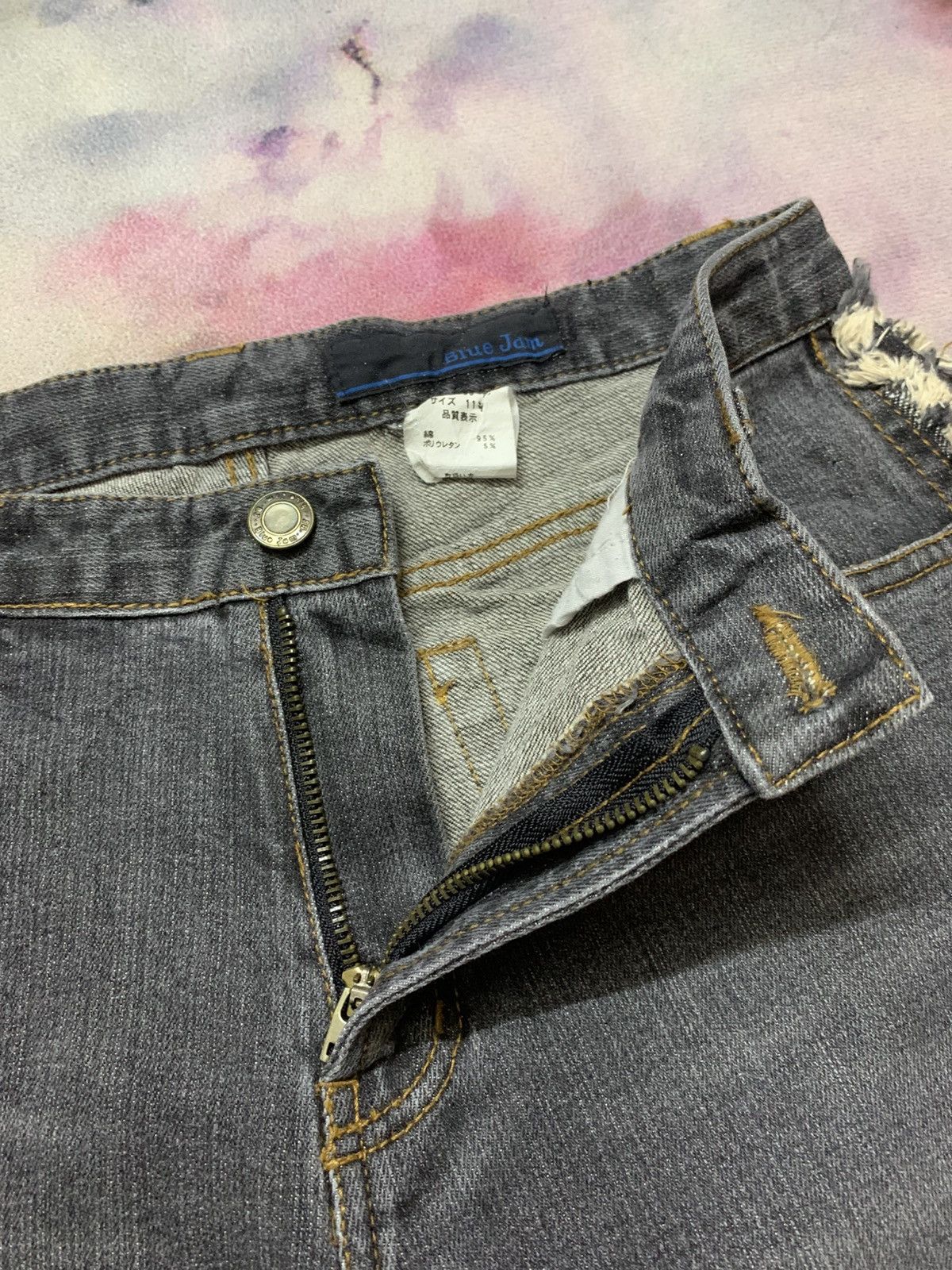 Tornado Mart 2000’s Blue Jam-Gimmick Flare Washed Denim Size US 27 - 6 Thumbnail