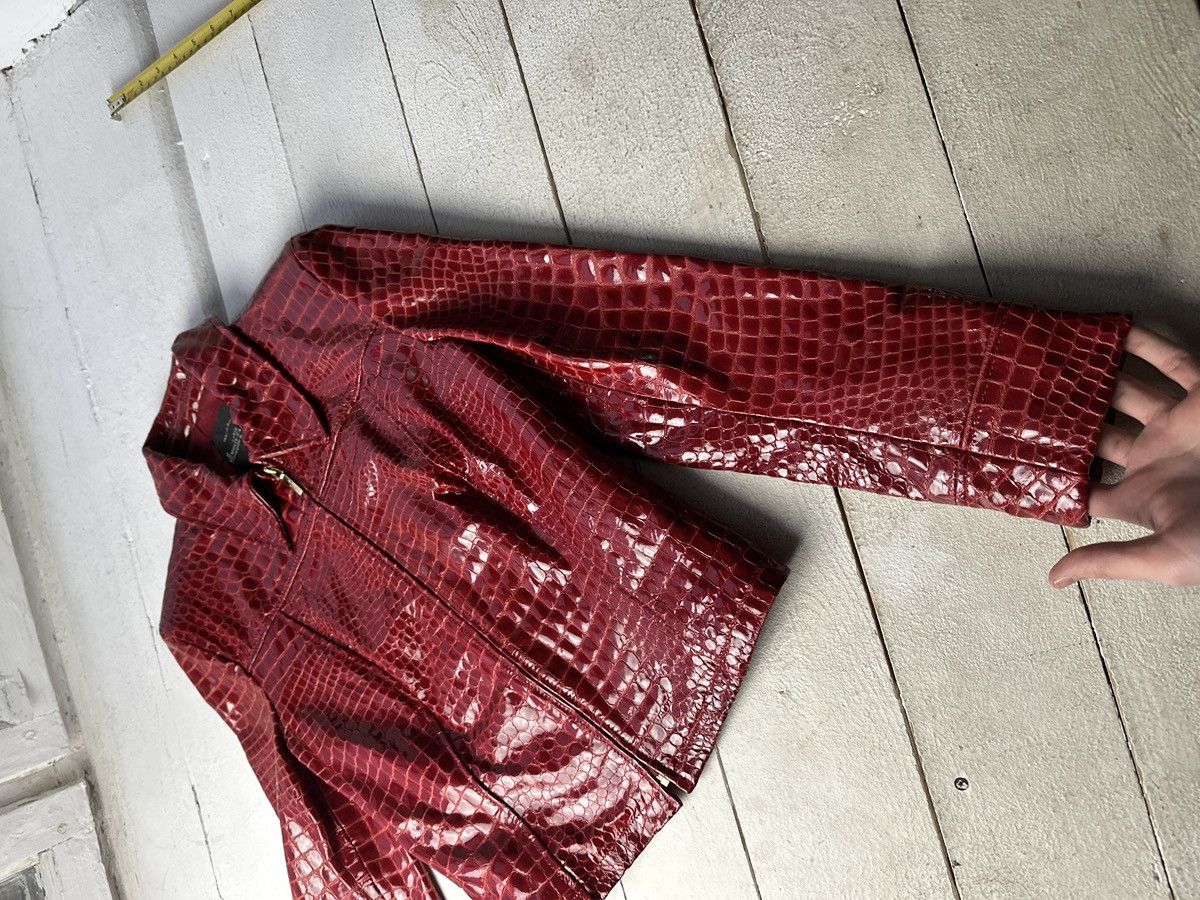 Other SEXY 18+🚨Y2K TYPE DIRTY SLIM FIT ZIP LEATHER JACKET Size S / US 4 / IT 40 - 2 Thumbnail