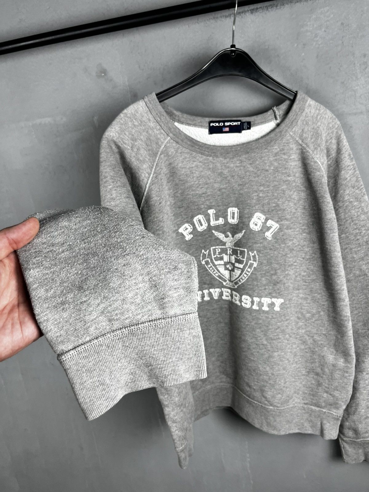 Polo Ralph Lauren Ralph Lauren university sweatshirt vintage 90 military style Size US L / EU 52-54 / 3 - 6 Thumbnail
