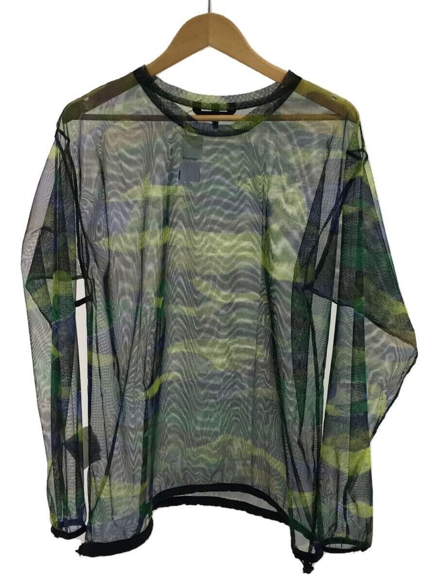 image of And Wander Mesh Pullover in Green, Men's (Size Large)