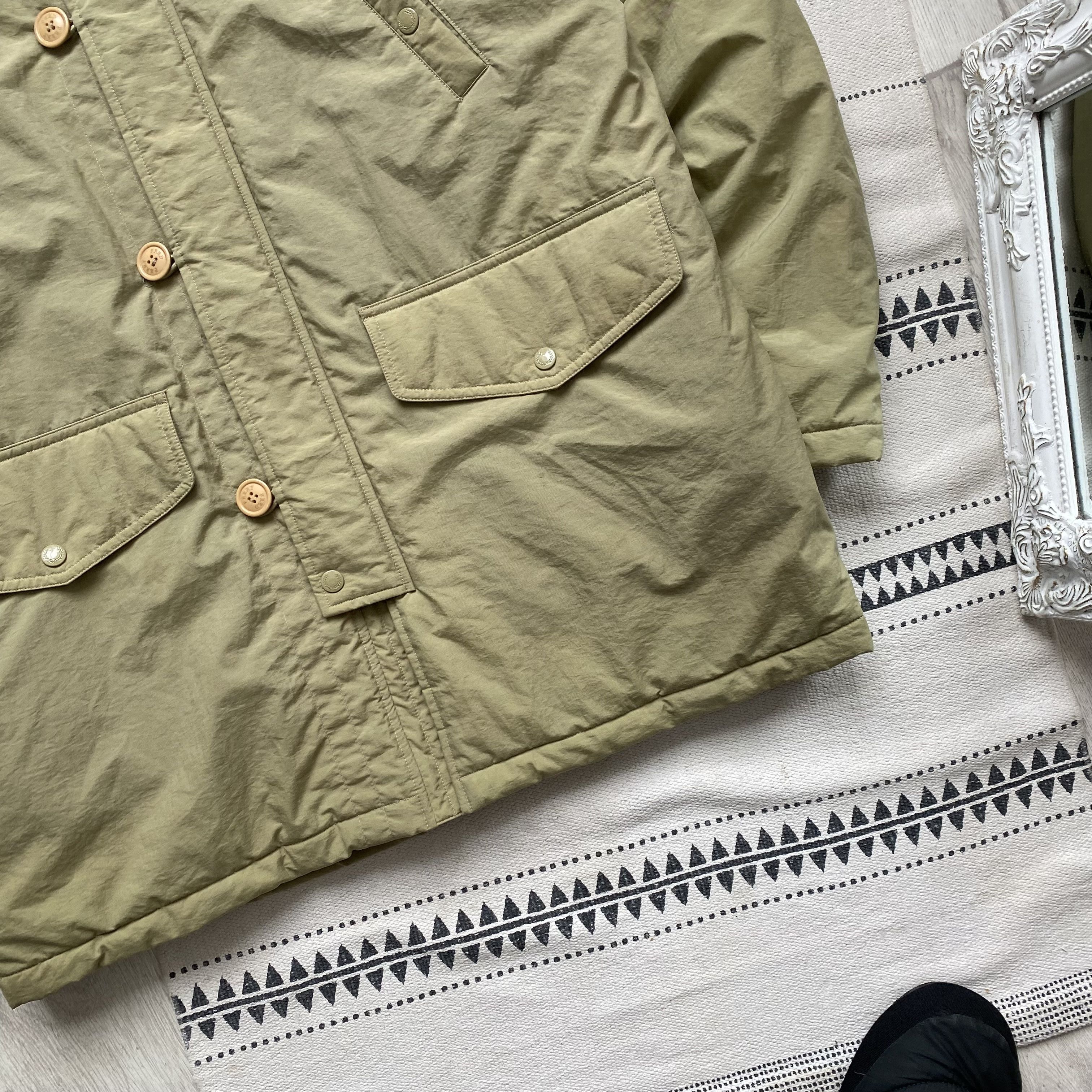 Fred Perry 80-90s Fred Perry Vintage parka puffer jacket sun faded Size US M / EU 48-50 / 2 - 2 Thumbnail