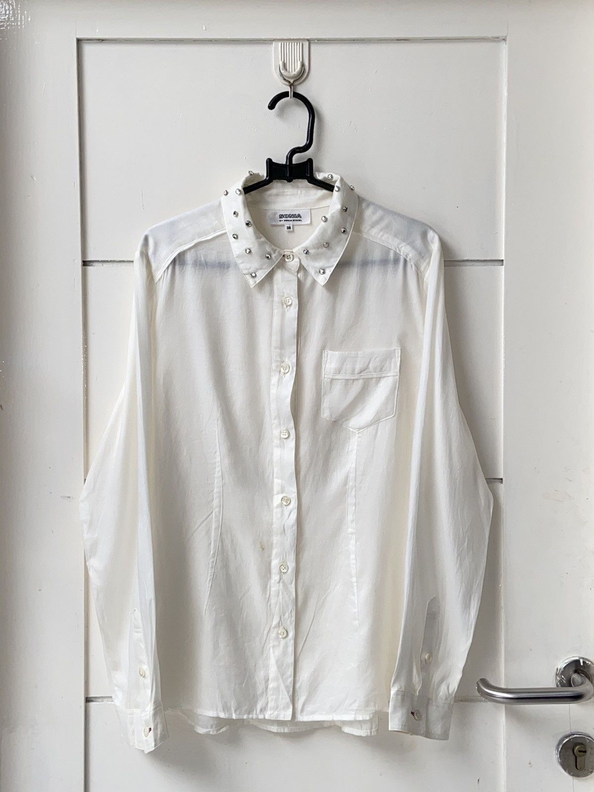 Sonia Rykiel SONIA By SONIA RYKIEL White Shirt Size S / US 4 / IT 40 - 10 Thumbnail