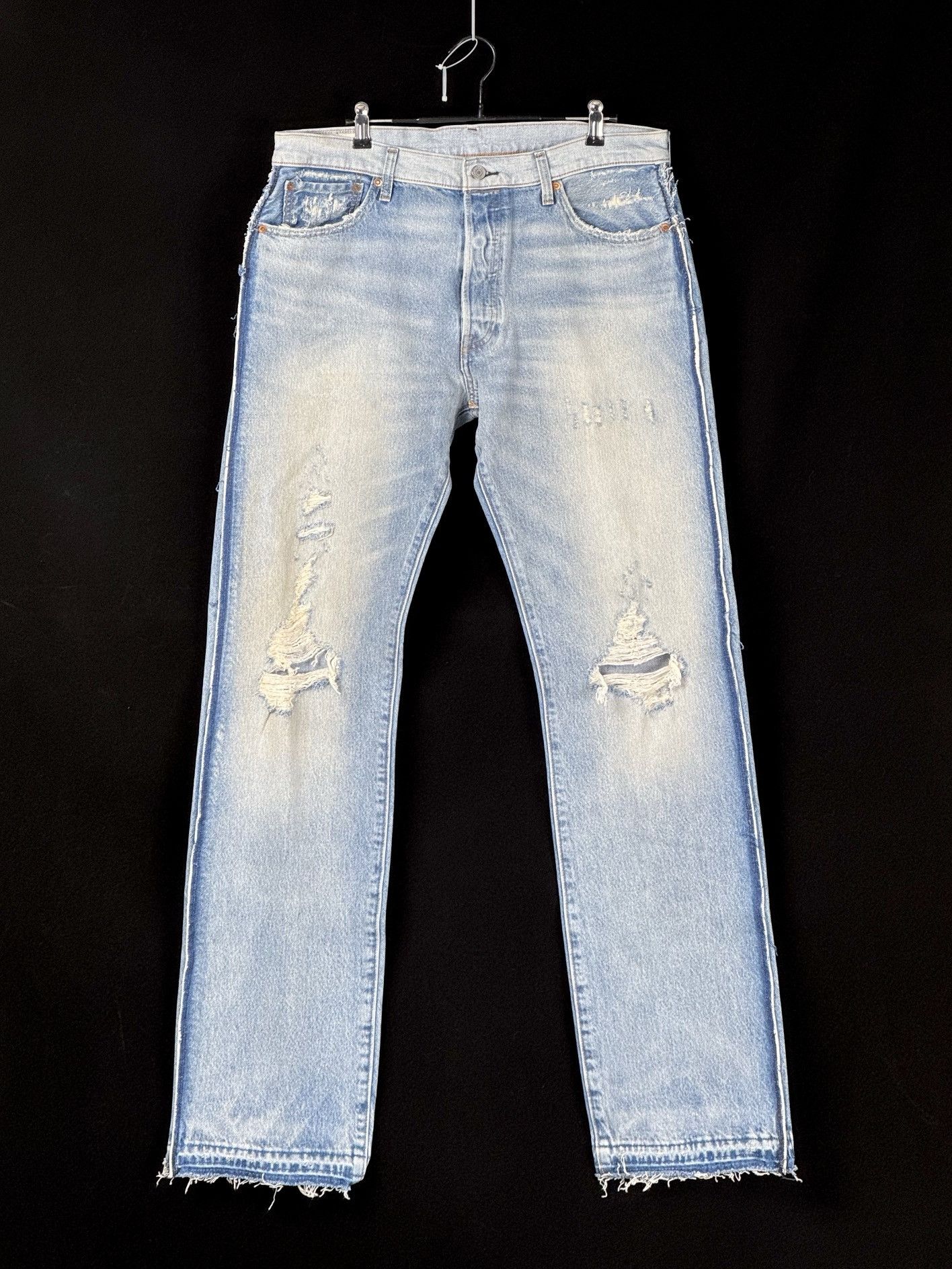 Levi's Levis 501 distressed jean Size US 36 / EU 52 - 1 Thumbnail