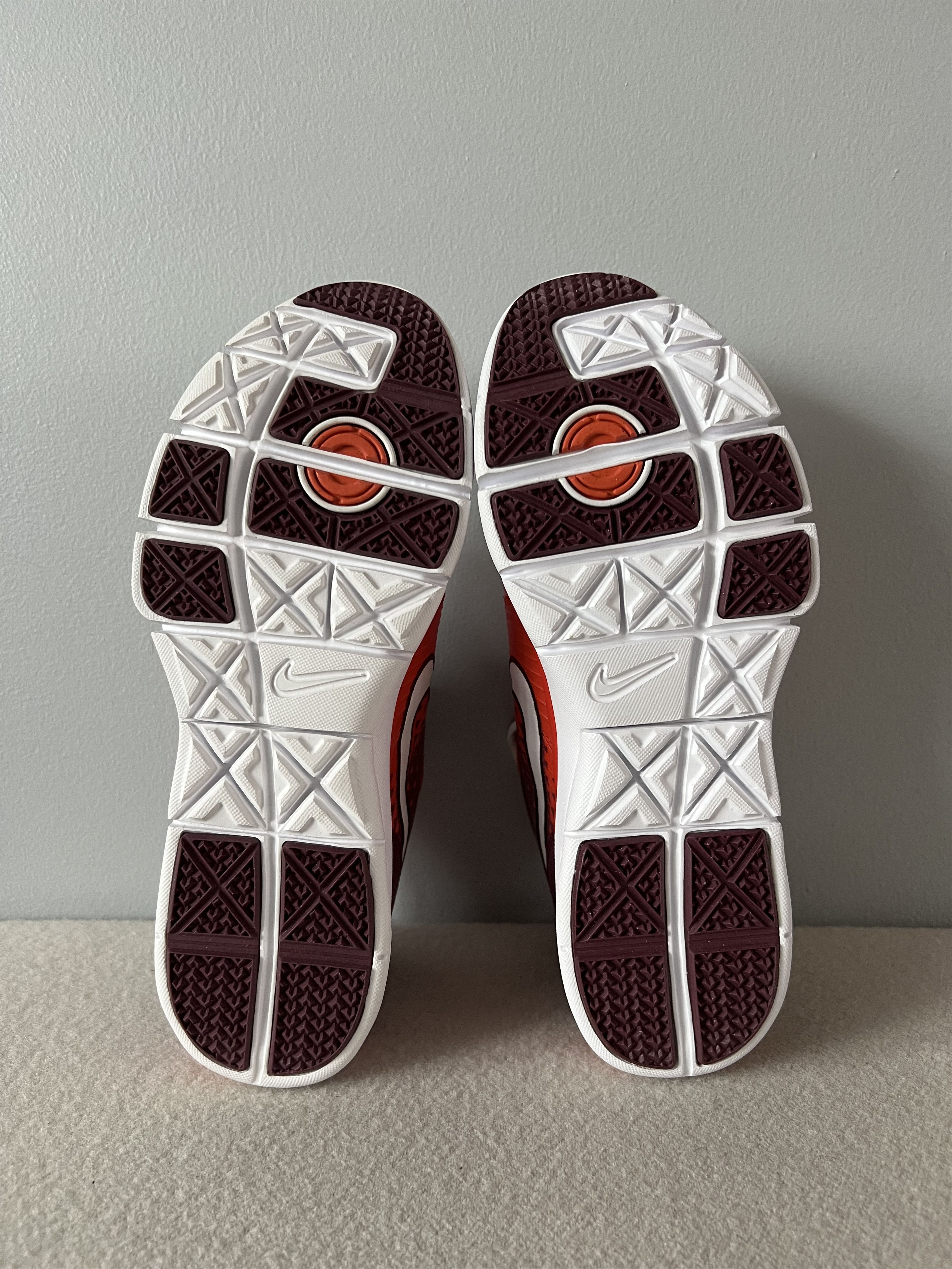 Nike Sample Nike PE Virginia Tech Trainer 1 Mid in White Size US 9 / EU 42 - 8 Thumbnail