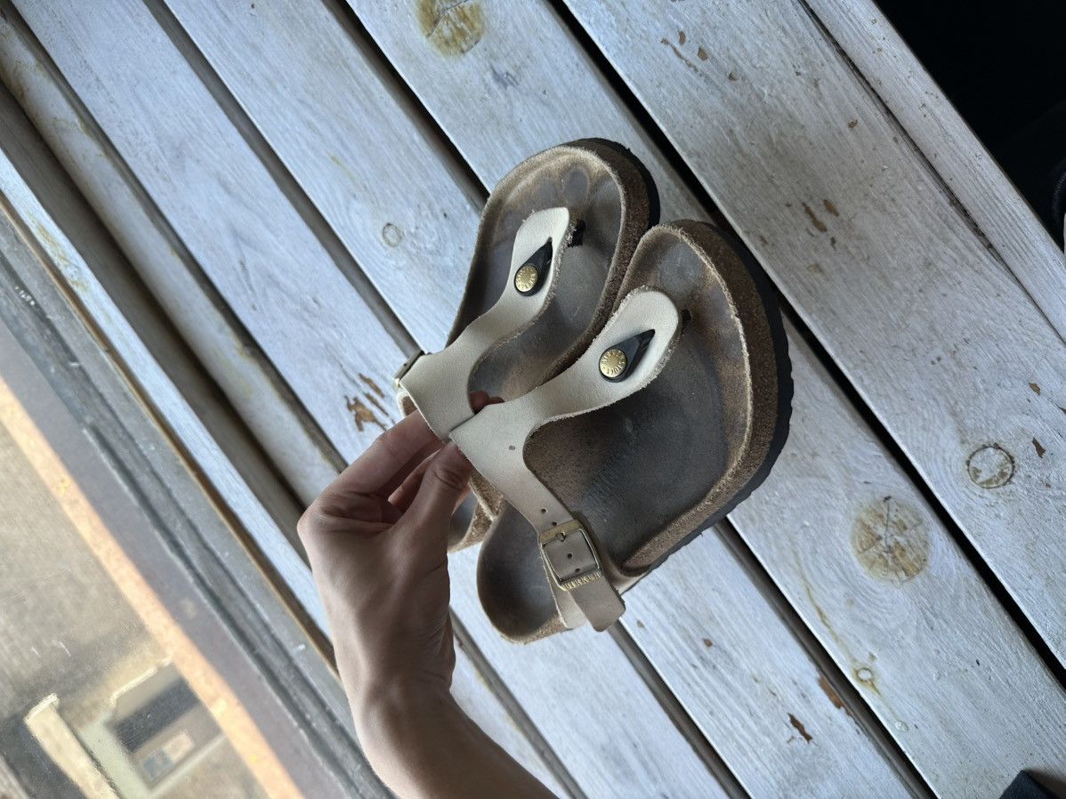 Birkenstock VNTG🚨 BIRKENSTOCK BEIGE LUXURY Y2K RARE WOMEN SLIDES Size US 7 / IT 37 - 15 Thumbnail
