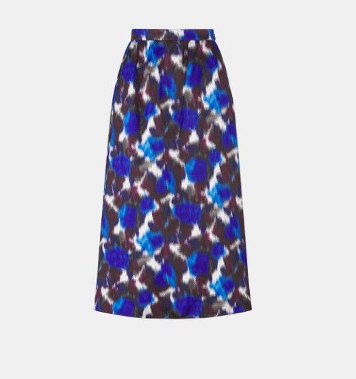 o1w1db11124 Mid-Length Straight-Cut Skirt in Multicolor
