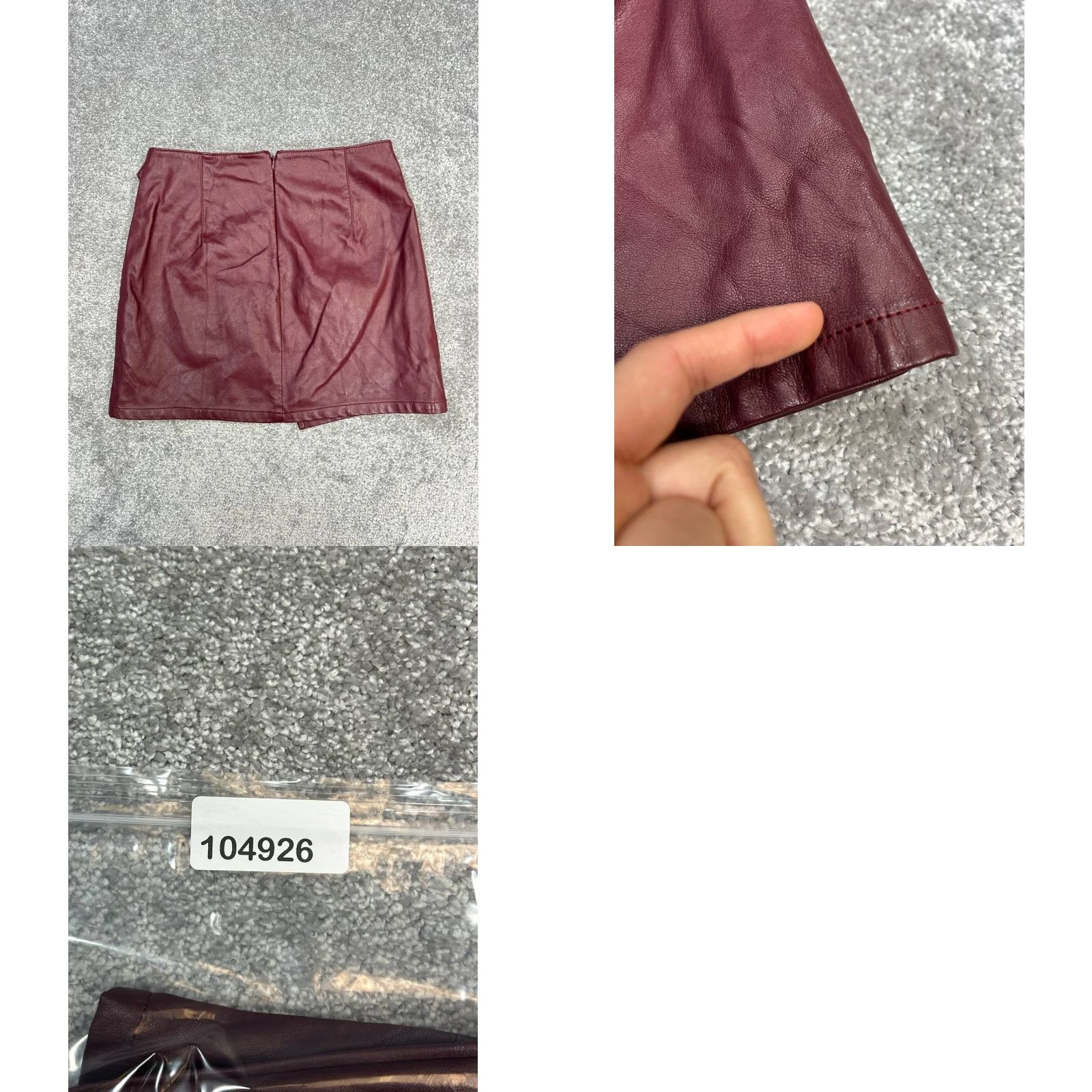 Express Express Skirt Womens 4 Red Lined Buckle Back Zip Mini Clubbing Short Size 27" / US 4 / IT 40 - 8 Thumbnail