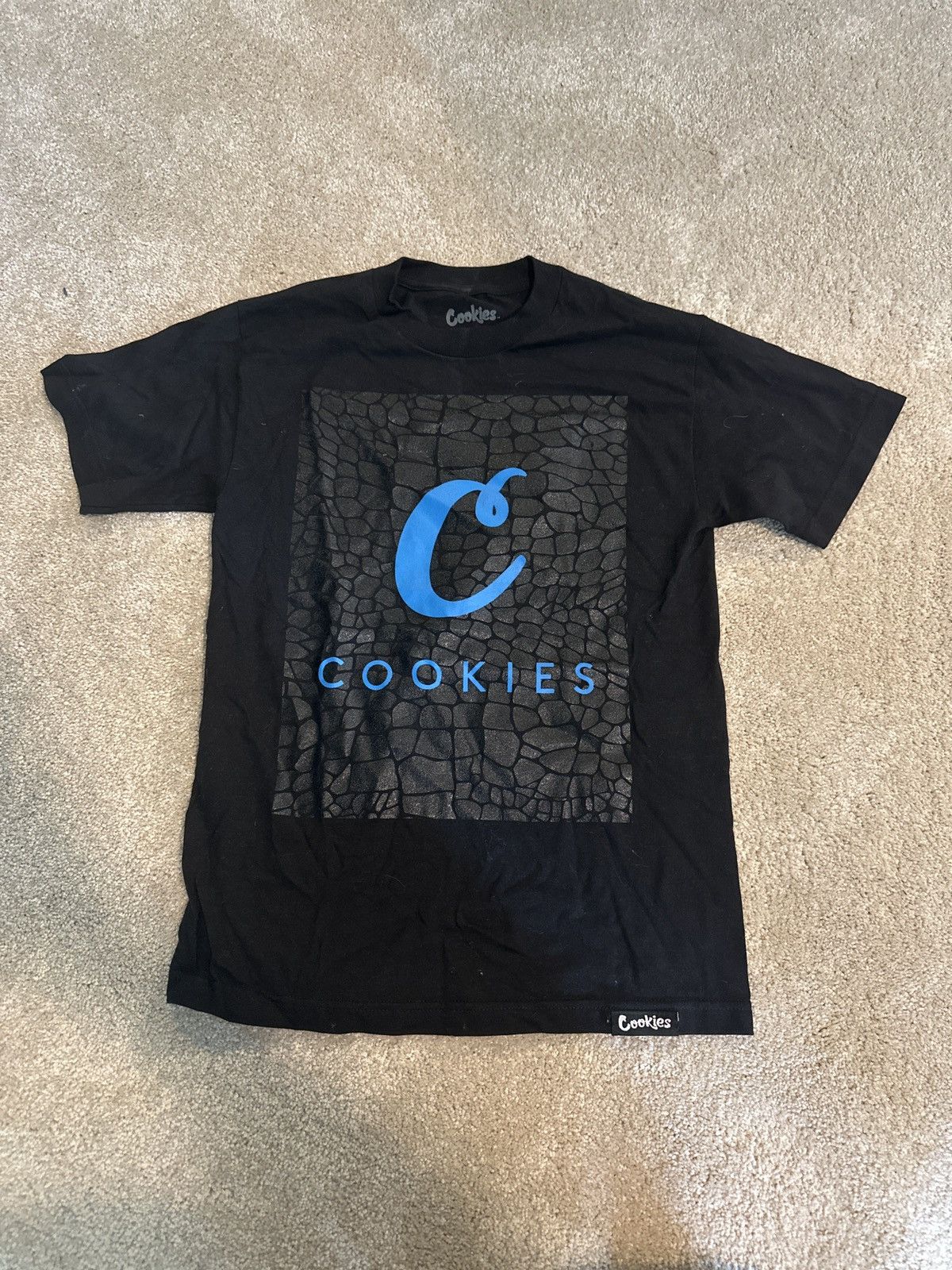 Cookies Cookies Black Tee Blue Lettering Size US S / EU 44-46 / 1 - 1 Thumbnail