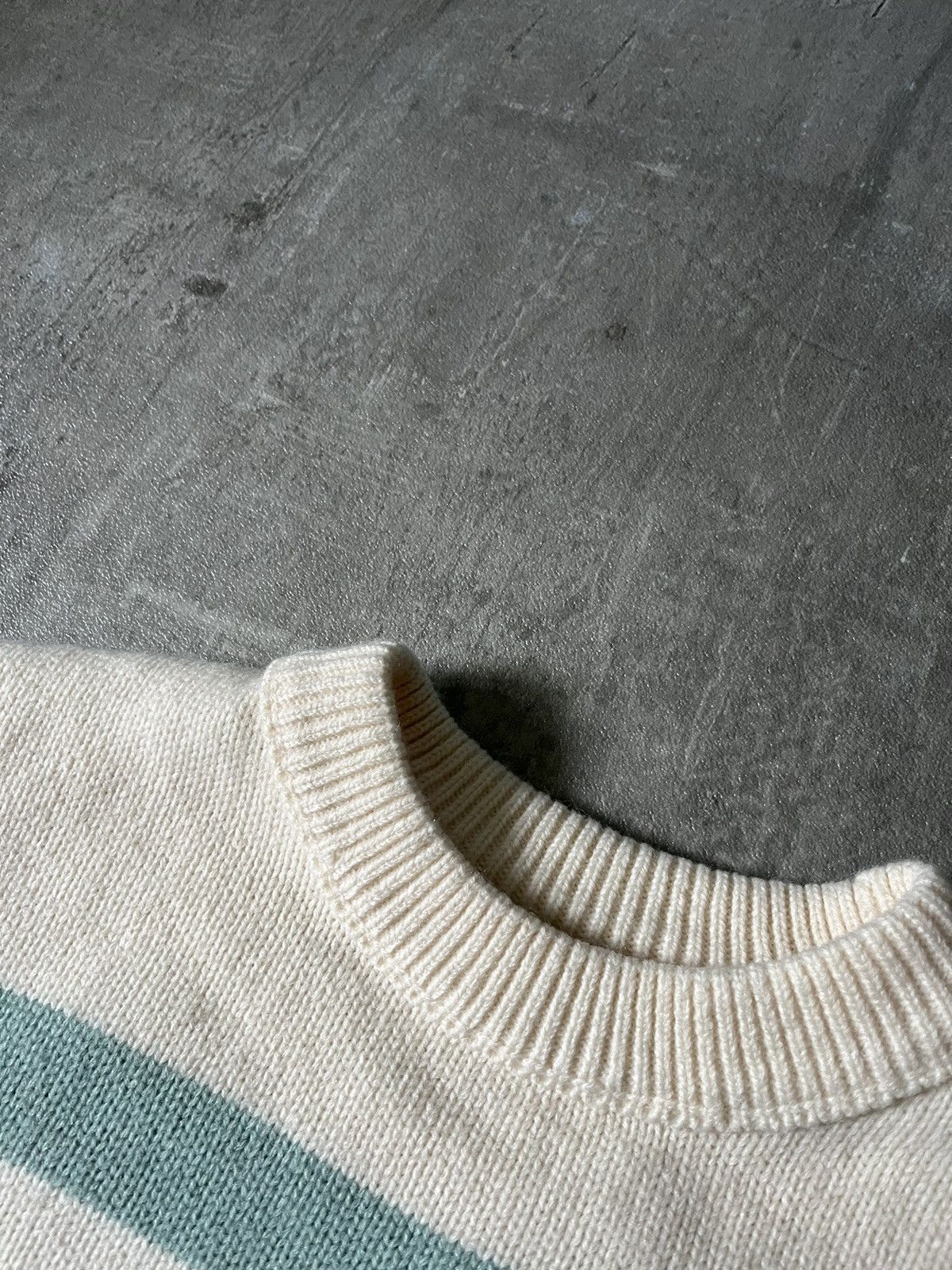 Acne Studios Acne Studios striped sweater beige green wool Size US S / EU 44-46 / 1 - 5 Thumbnail