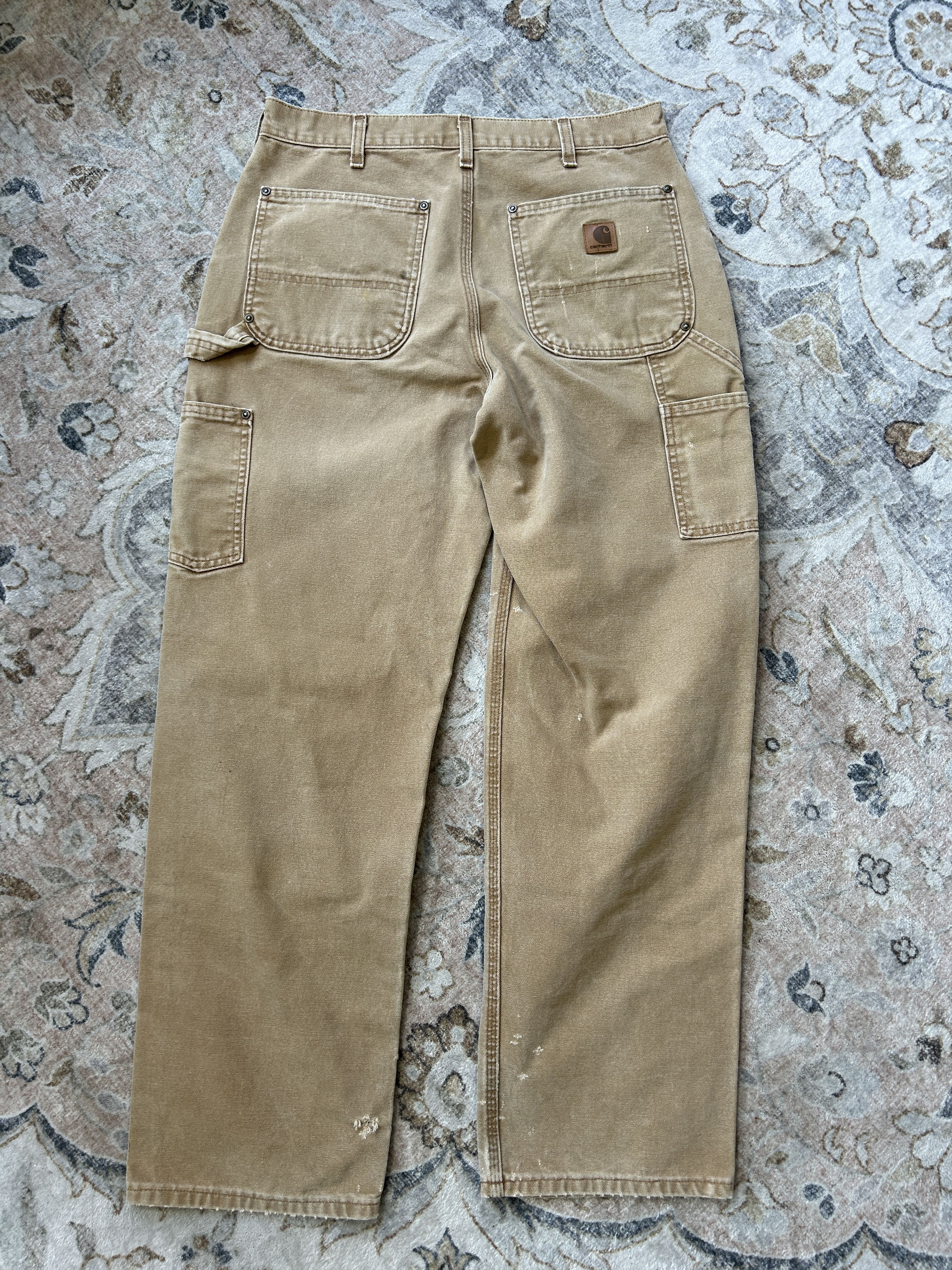 Carhartt Carhartt Canvas Work Wear Double Knee Dungaree Pants 32W Size US 32 / EU 48 - 2 Thumbnail