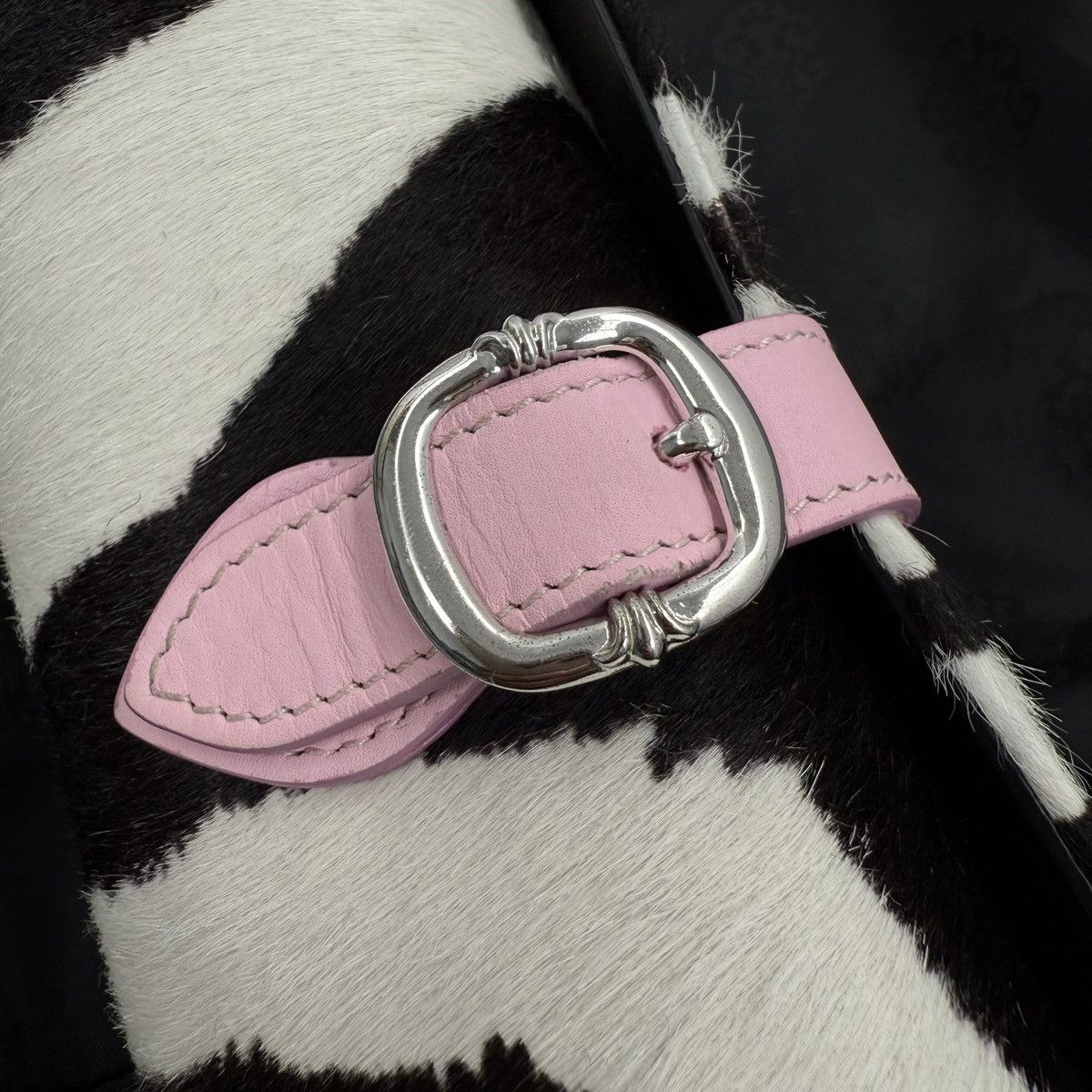 Chrome Hearts Chrome Hearts Black White Zebra Pink Cross Patch Watch Roll Size ONE SIZE - 5 Thumbnail
