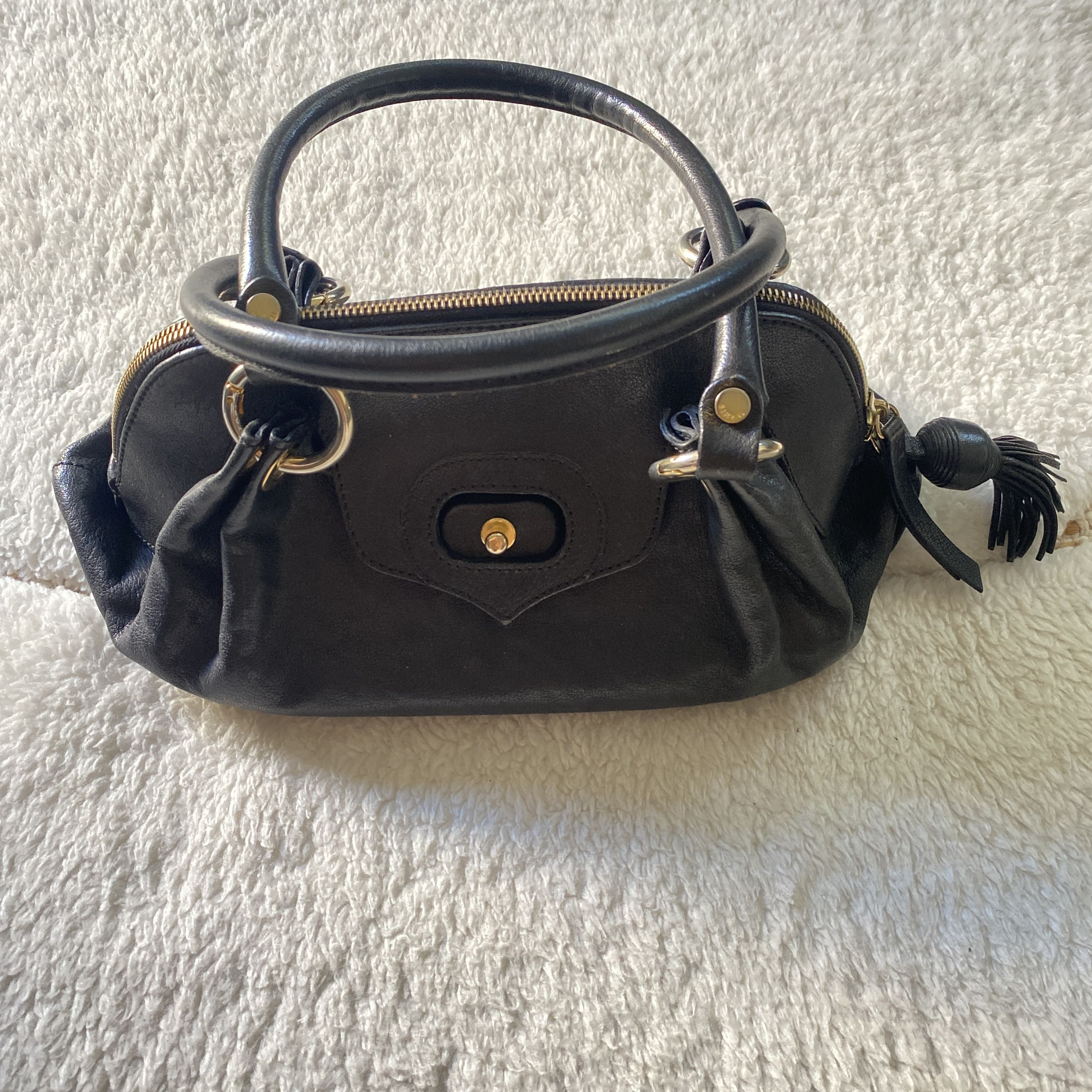 Moschino Vintage Moschino Black Leather Shoulder Bag Size ONE SIZE - 17 Thumbnail
