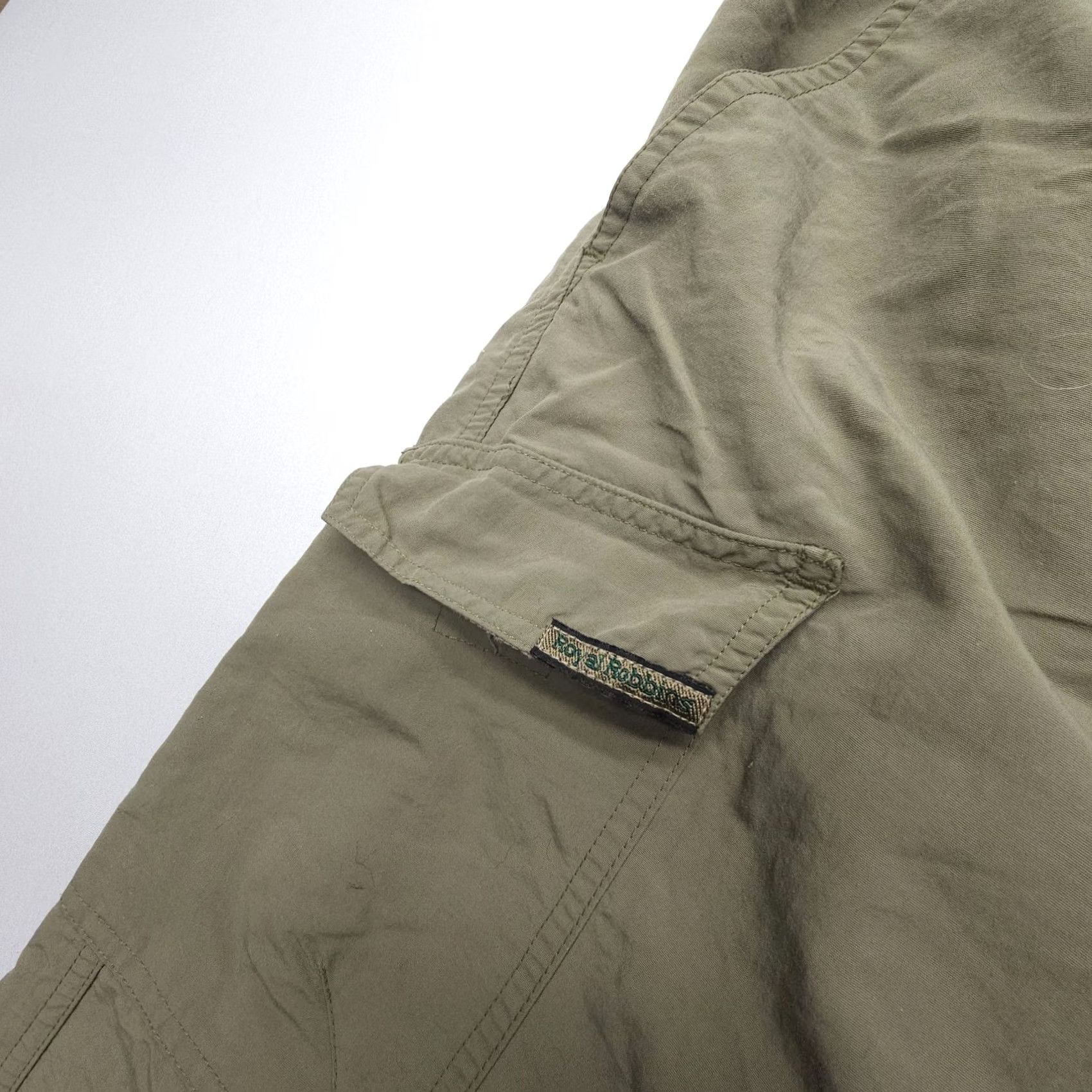 Royal Robbins VTG Royal Robbins Cargo Pants Mens Large Green Elastic Waist Pockets 90s Gorpcore Baggy Cargo Style Shirt? Size US 33 - 7 Thumbnail
