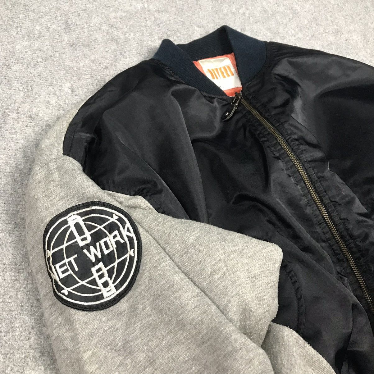 Japanese Brand NET WORK JAPANESE BOMBER JACKET CROPPED STYLE Size US S / EU 44-46 / 1 - 8 Thumbnail
